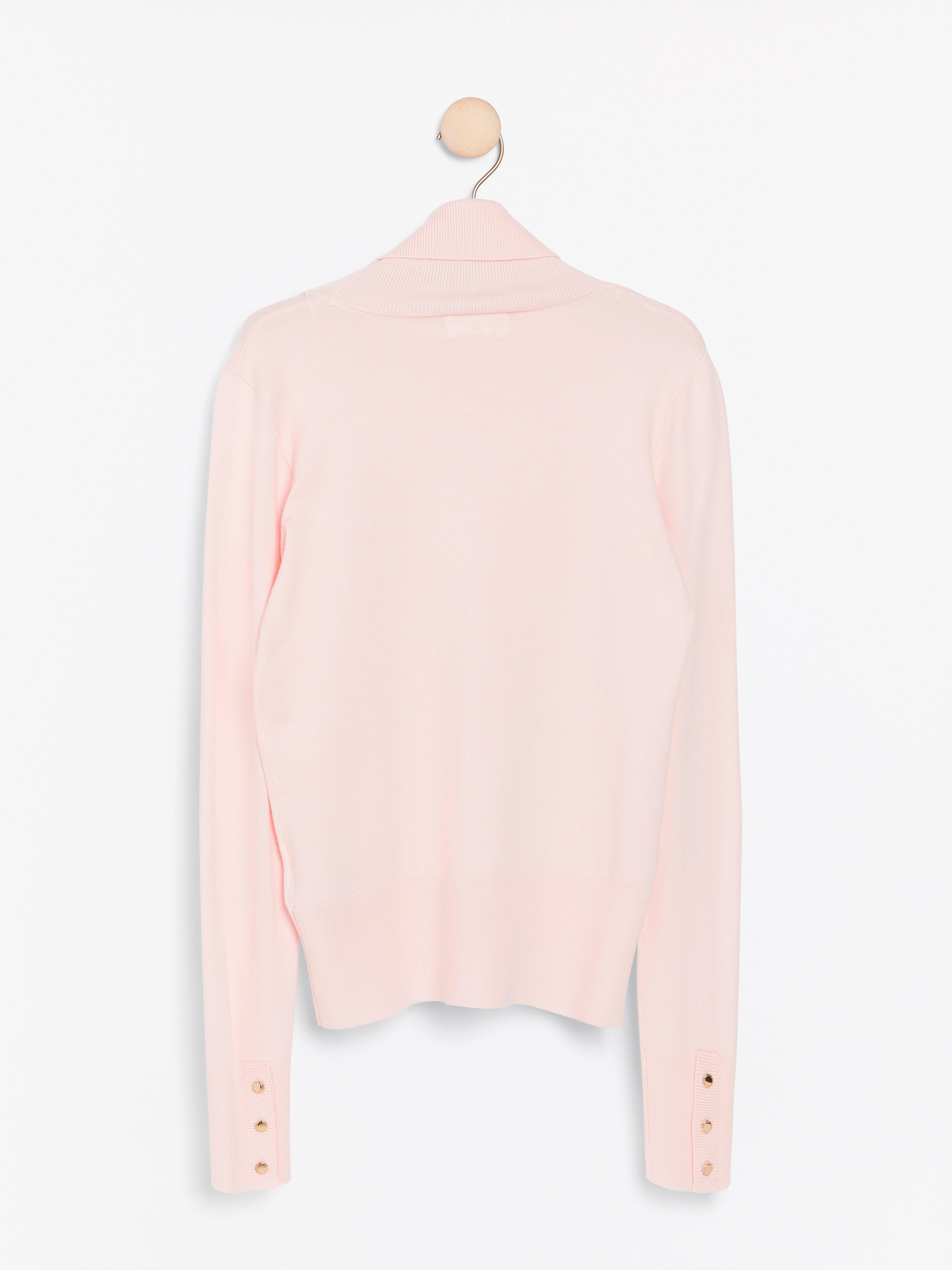 Turtle Neck Sweater - Womens Wear - Pink
