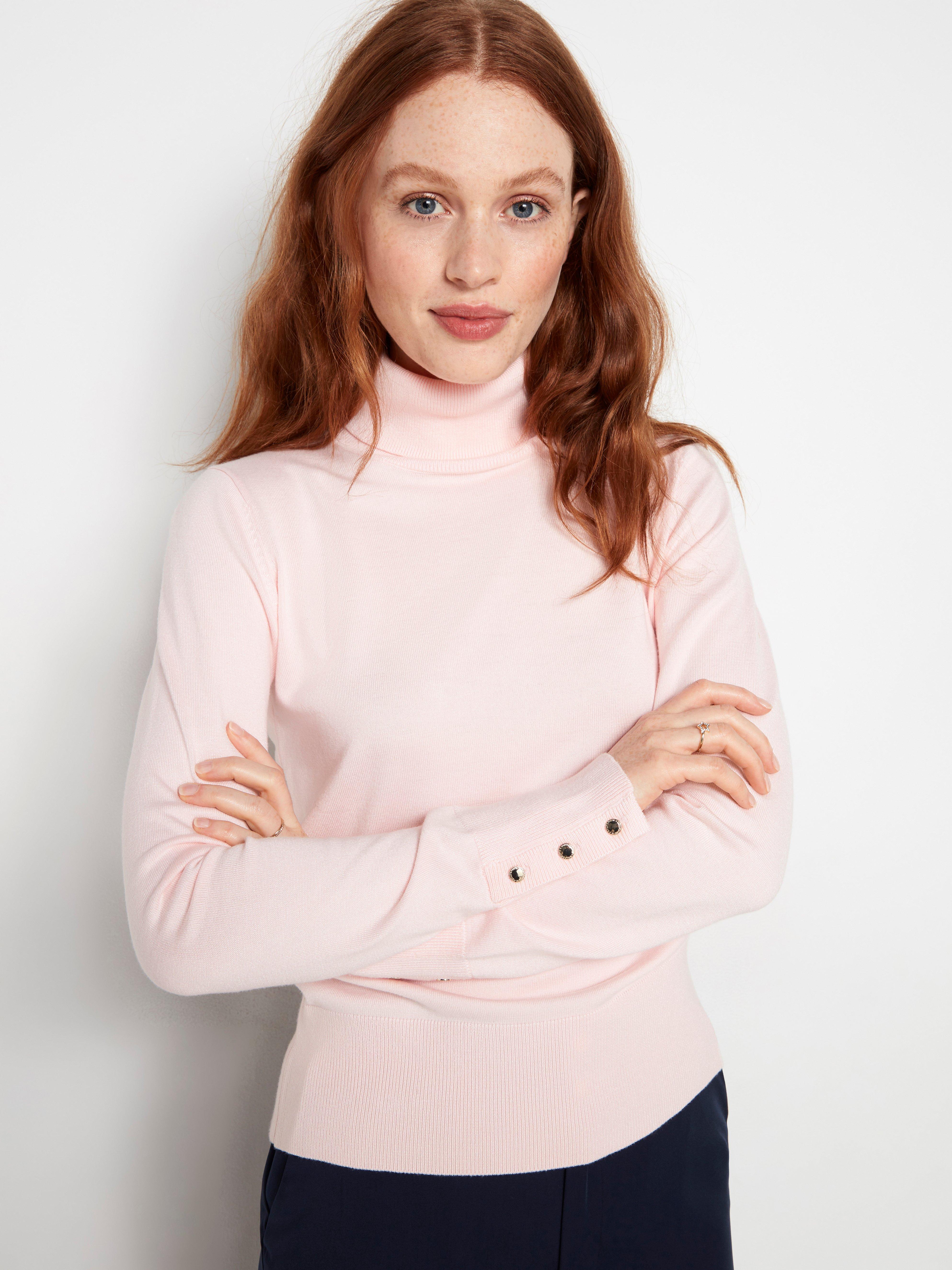 fine knit roll neck jumper