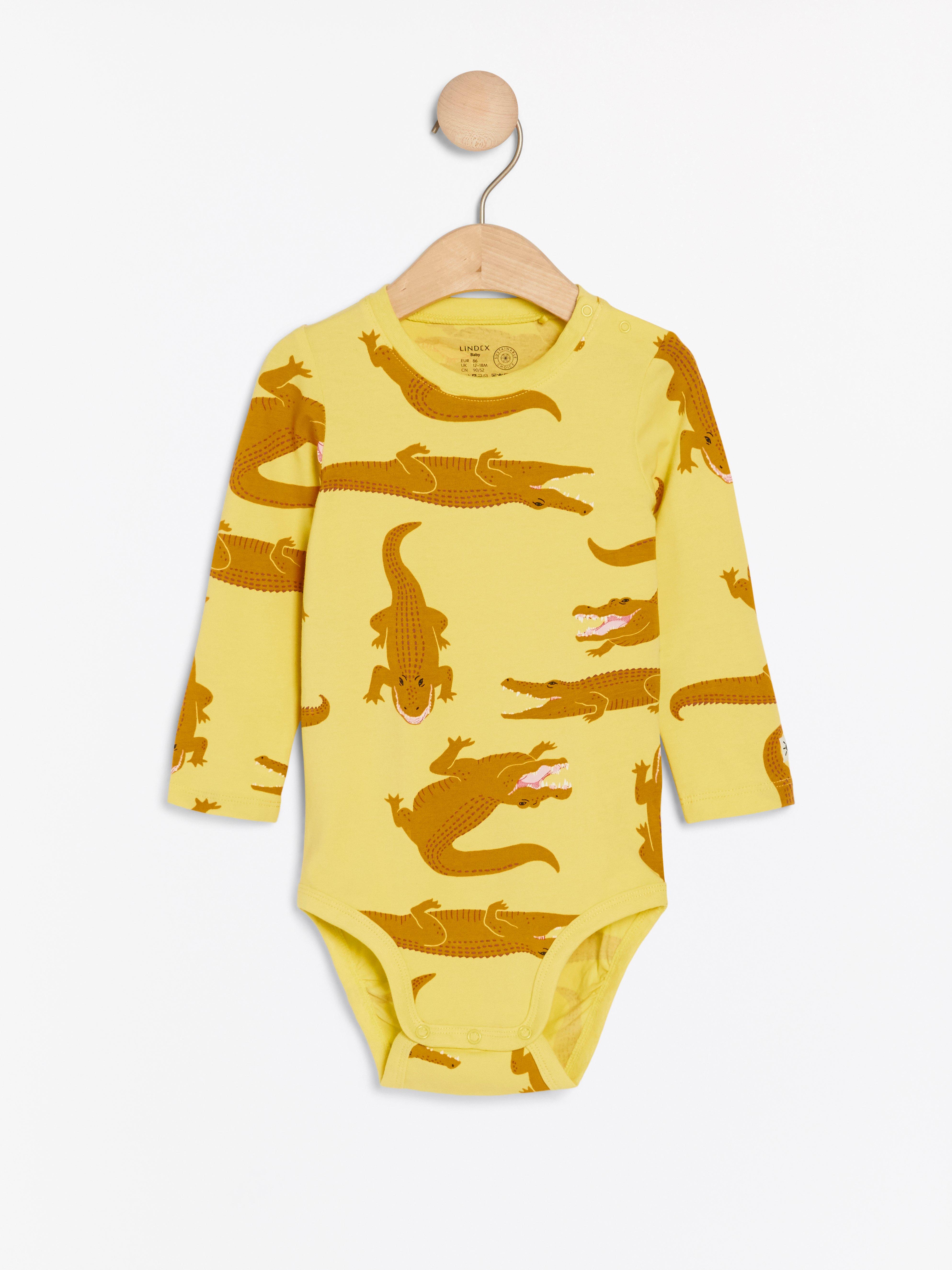 yellow long sleeve bodysuit