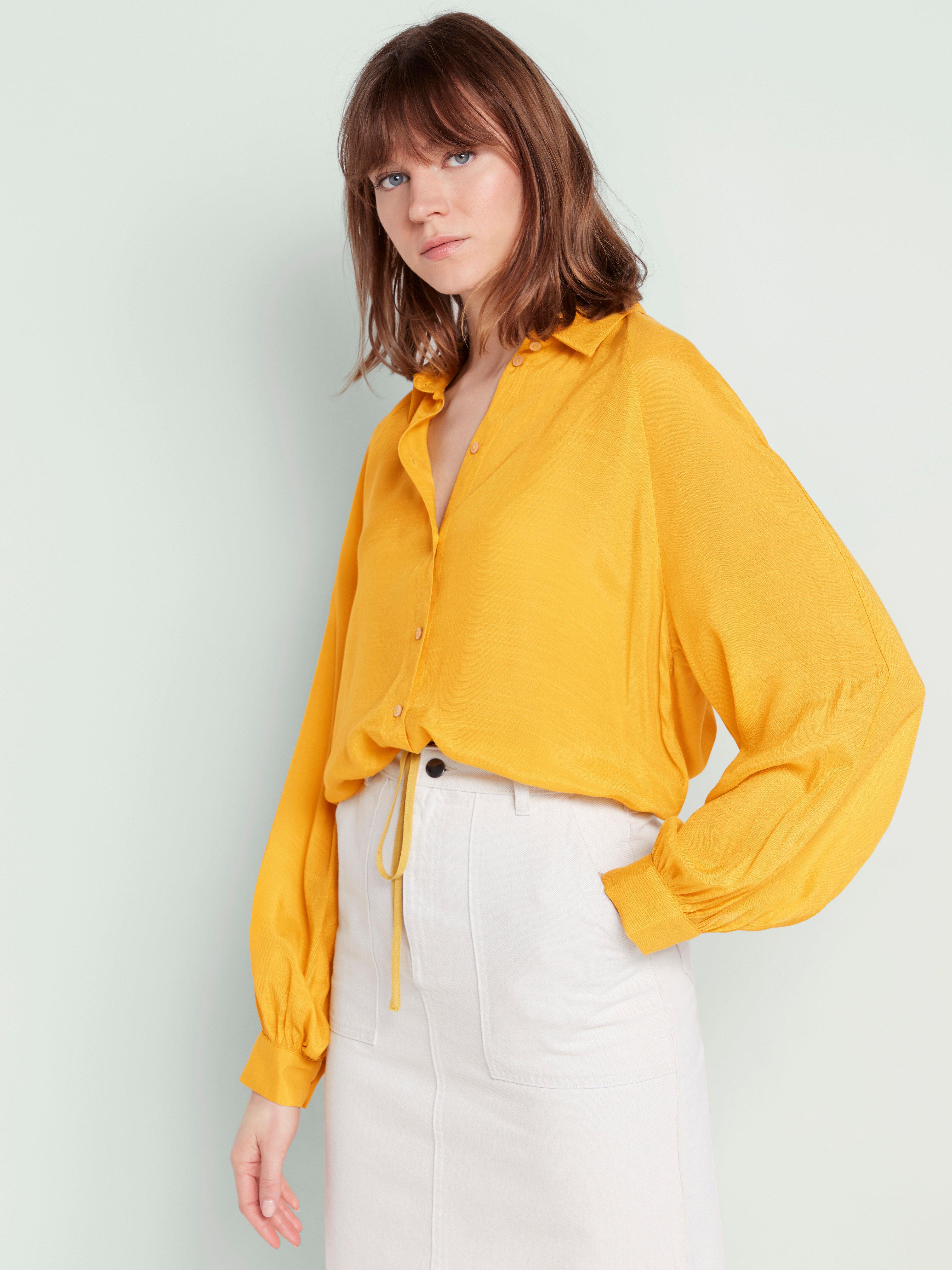 Yellow store blouse uk