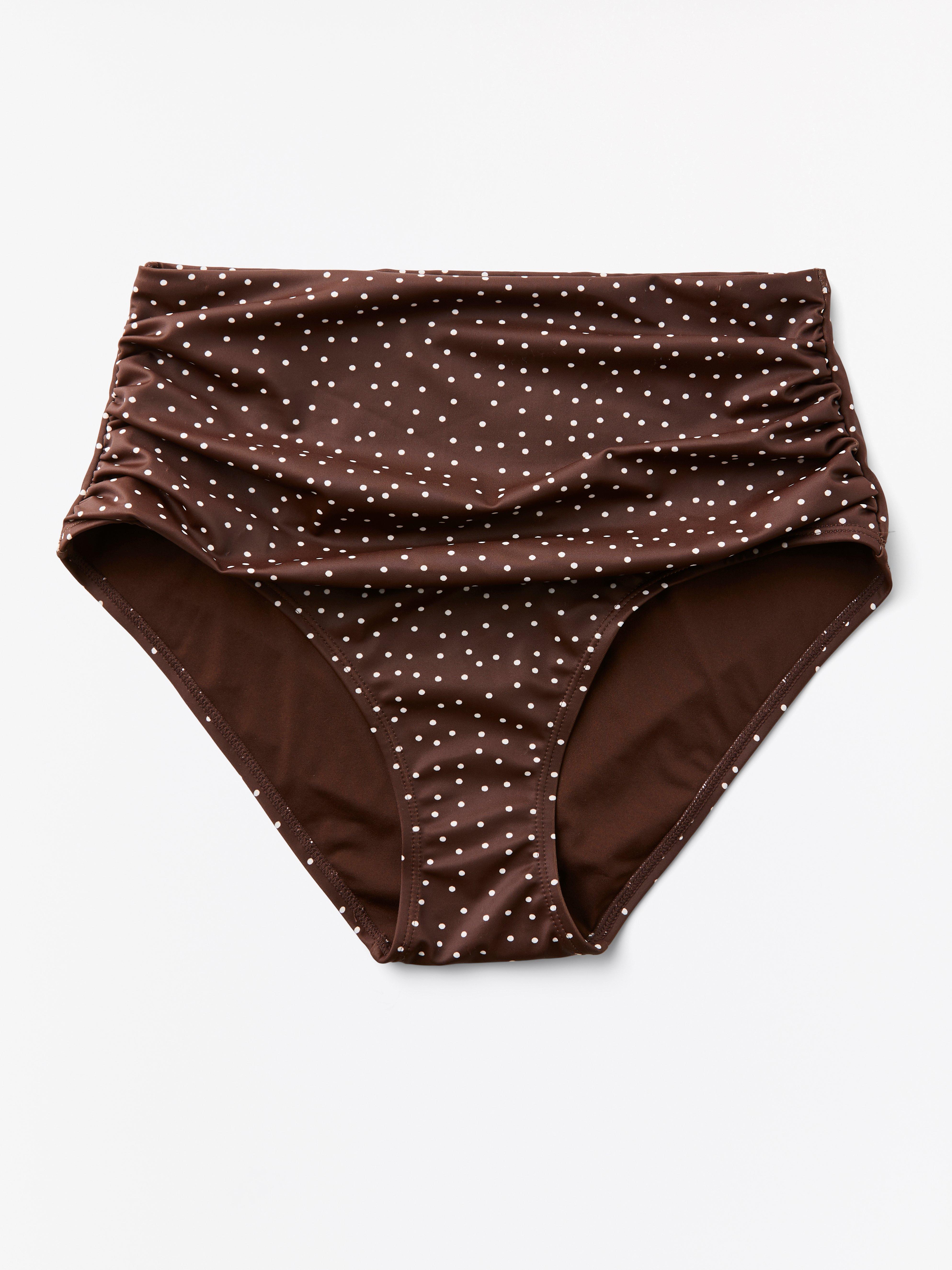 Bikinitrosa Hög - Underkläder - Brun