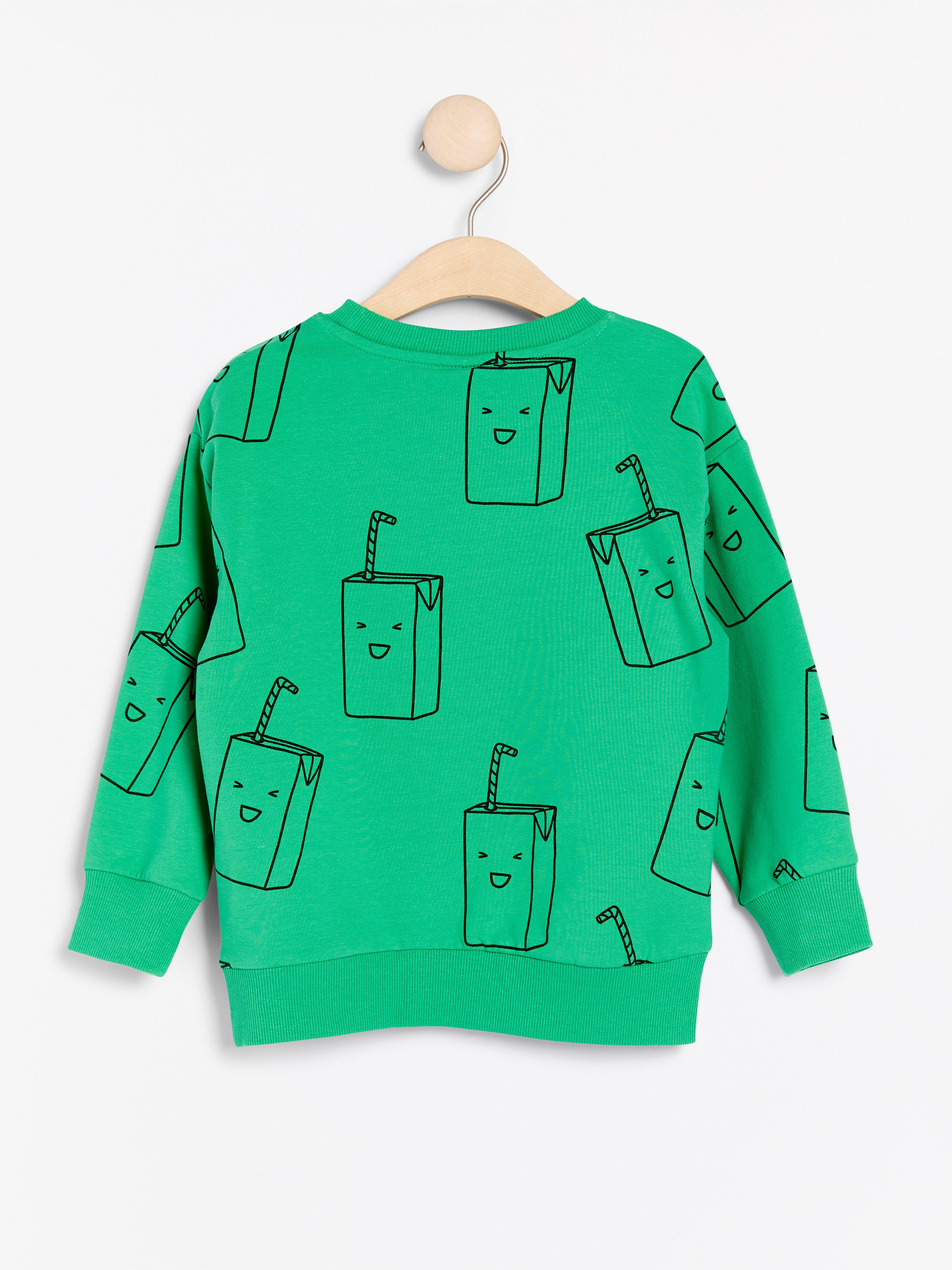 Sweatshirt - Barn - Grön