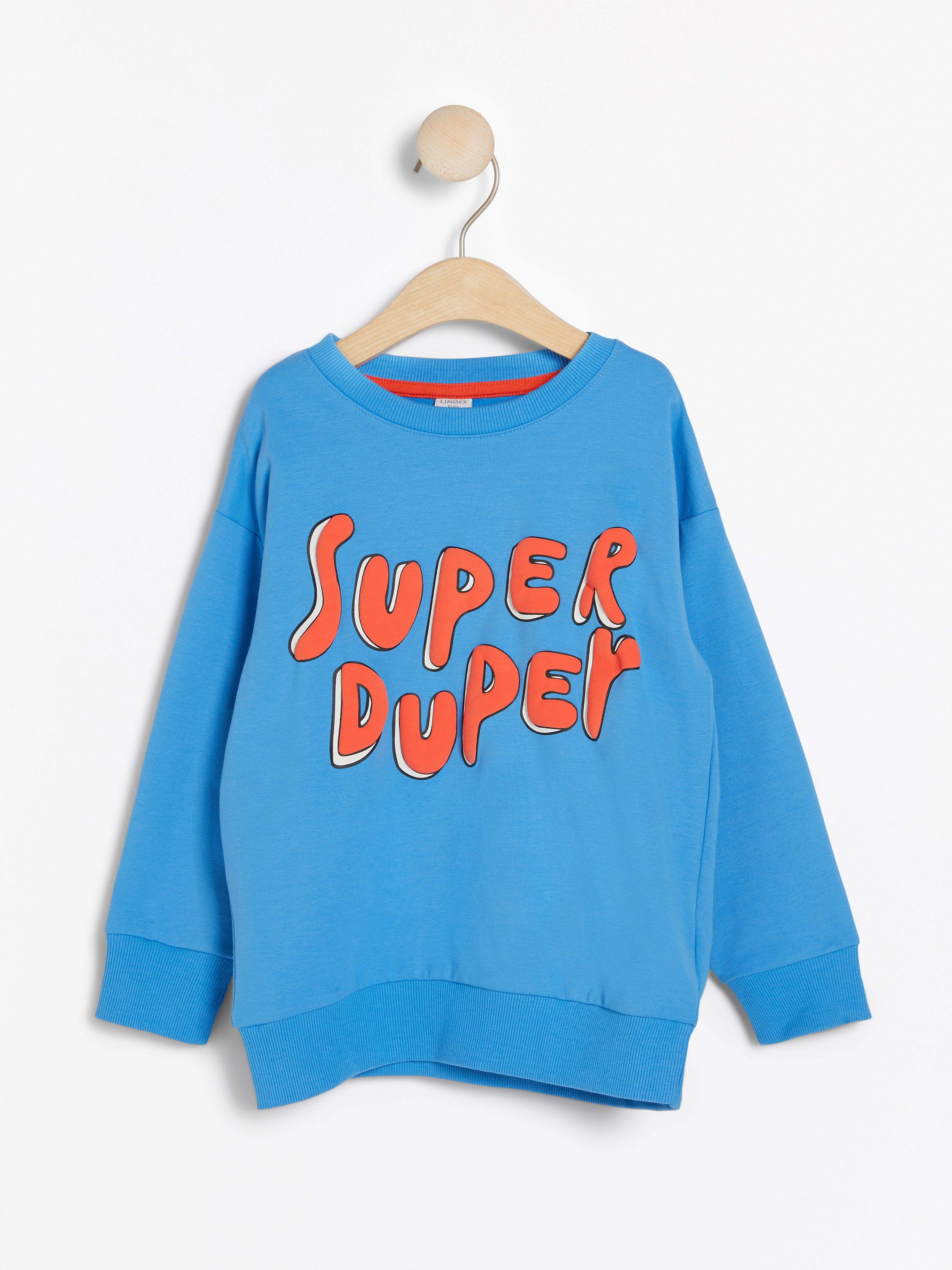 Sweatshirt - Barn - Blå