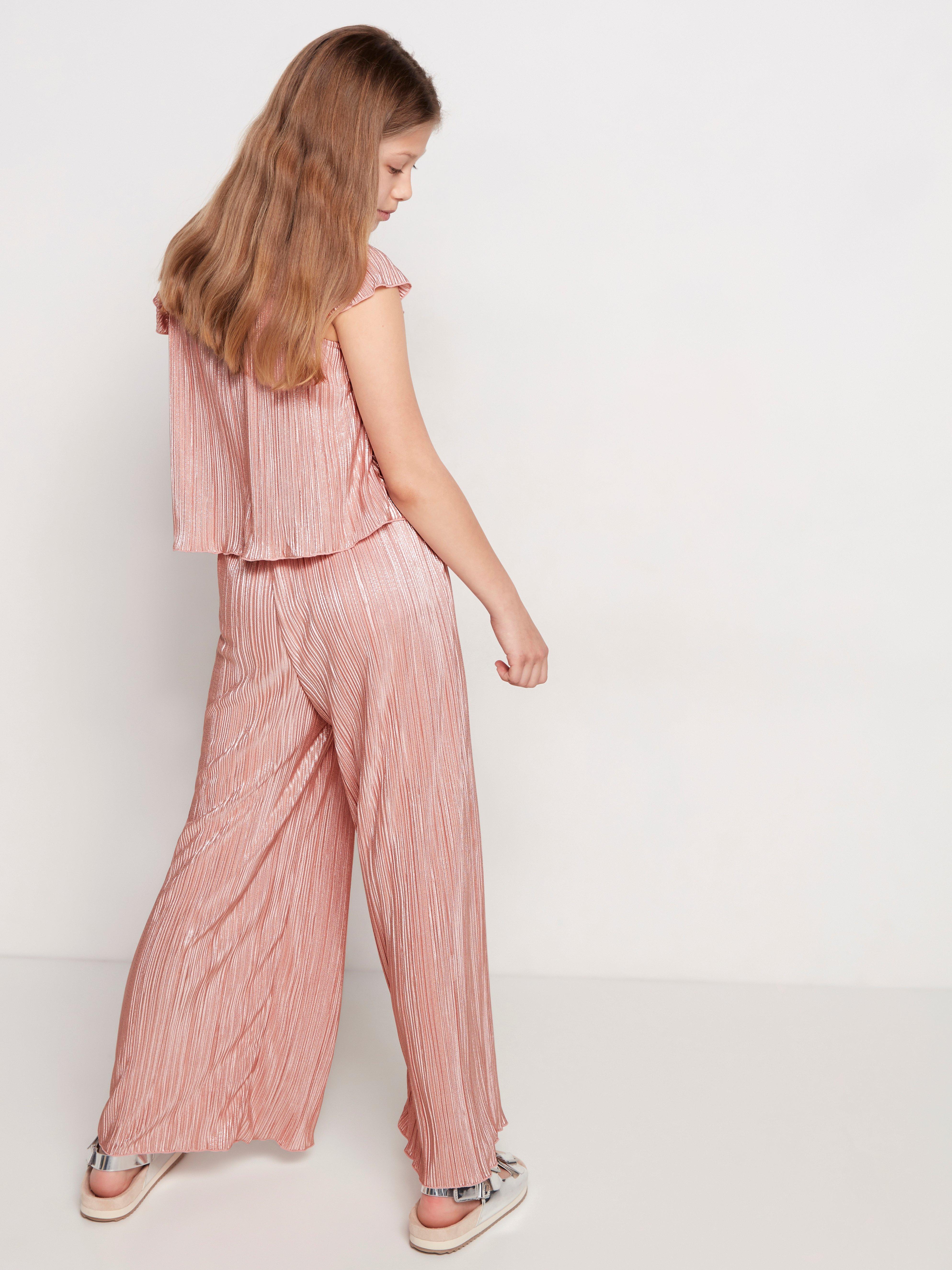 pink shimmer jumpsuit