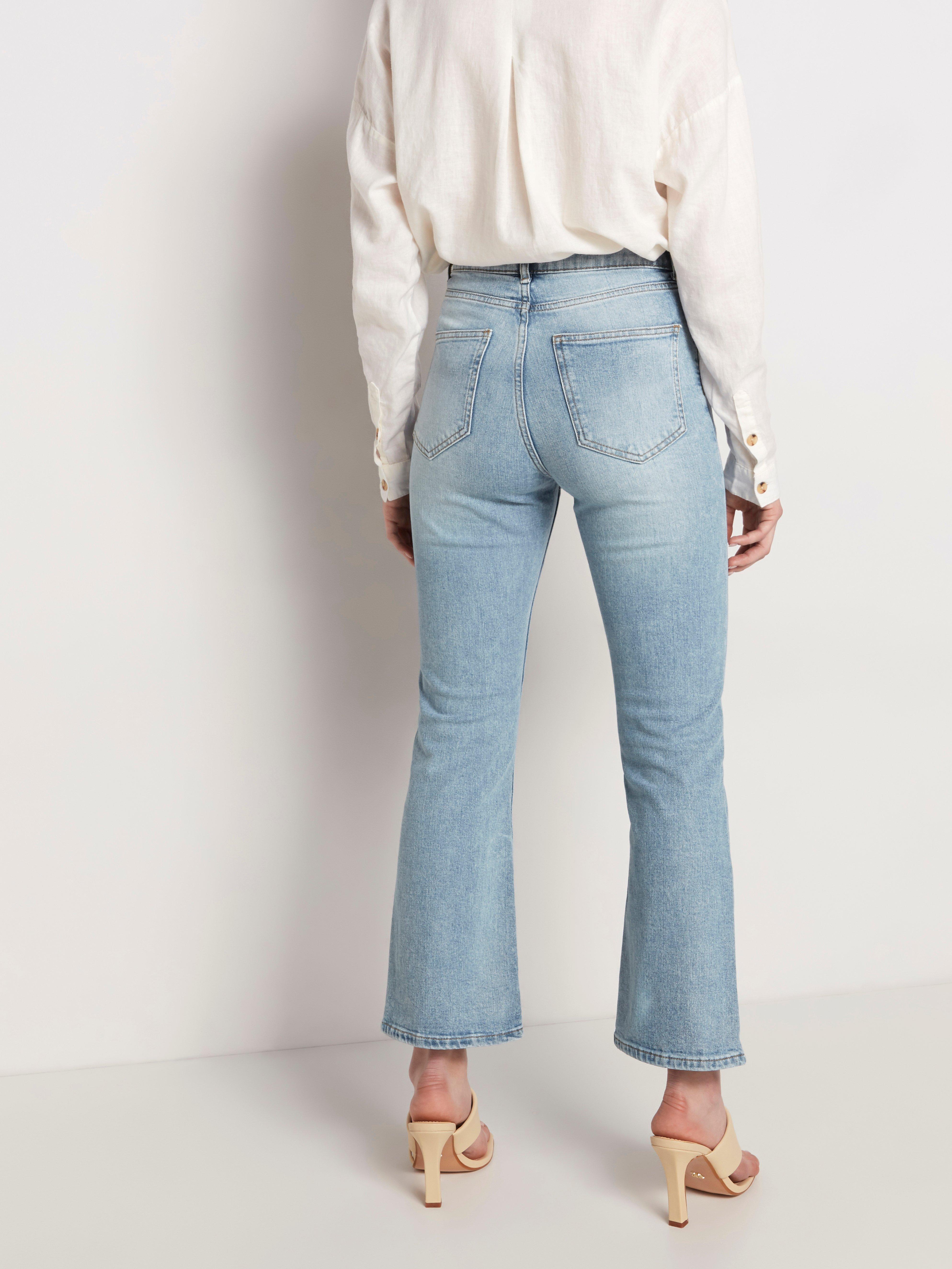 kick flare high waisted jeans