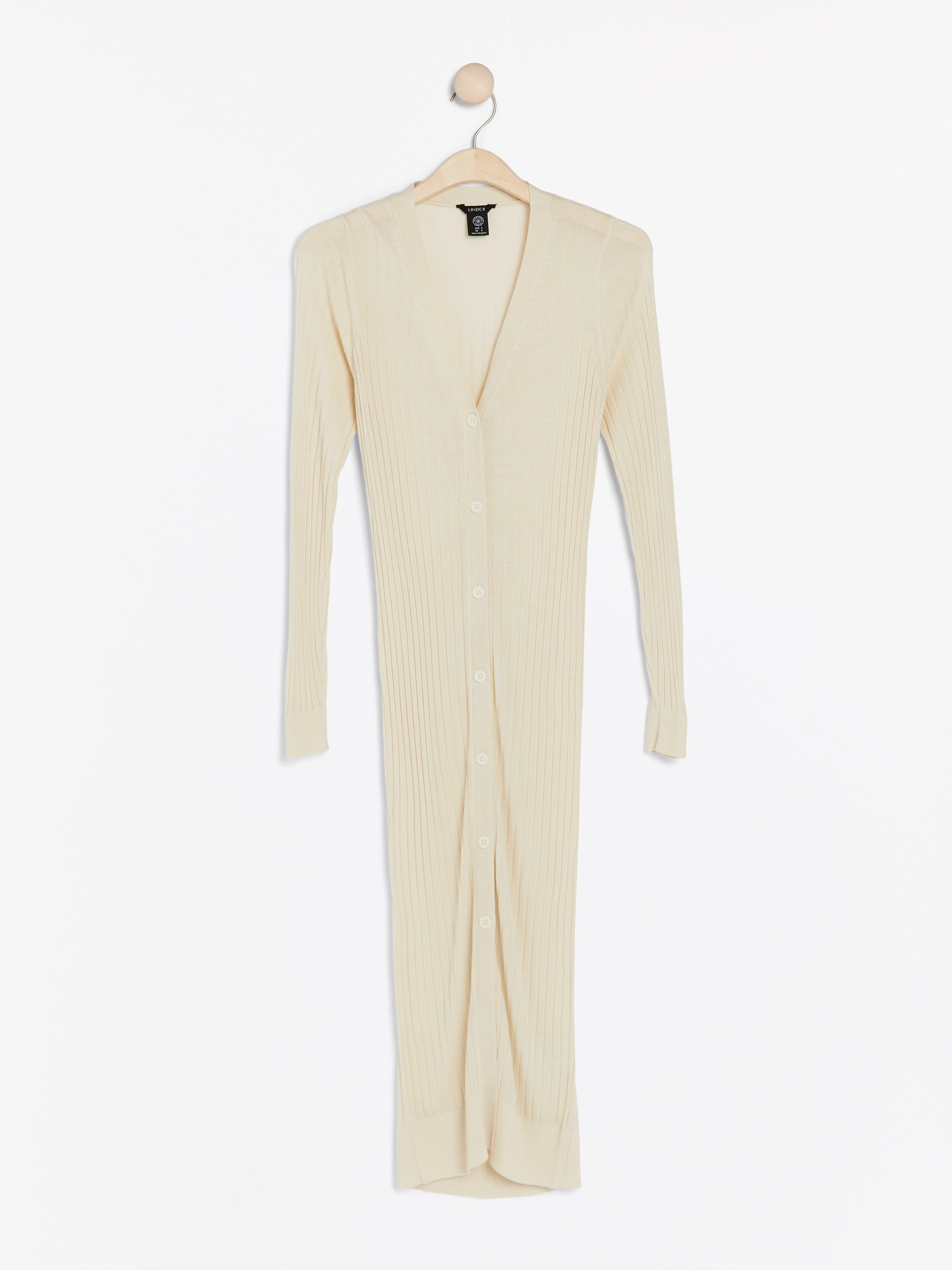 Neuletakki - Naiset - Beige