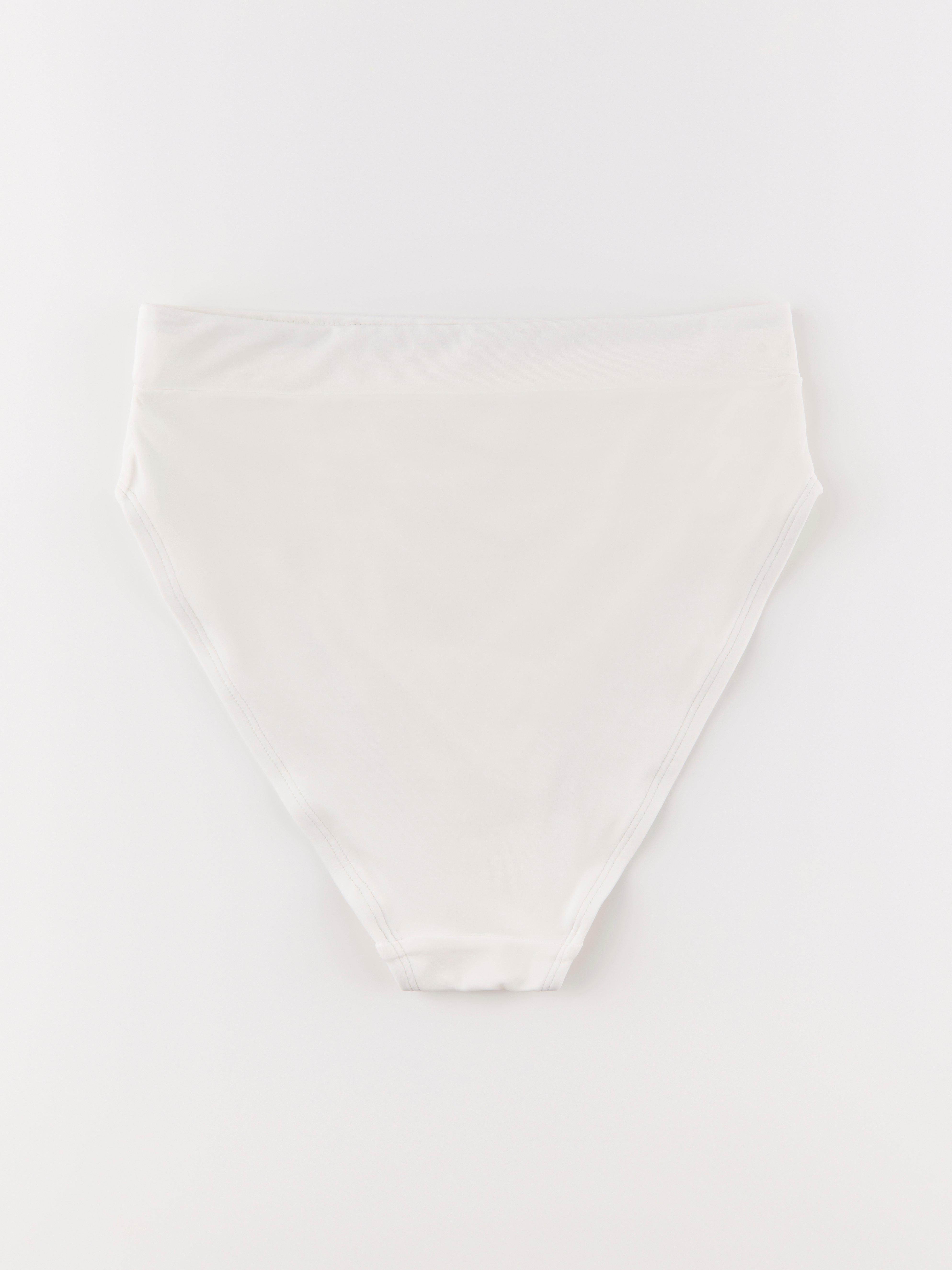 Bikini s vysokým pásom - Spodná bielizeň - Biela