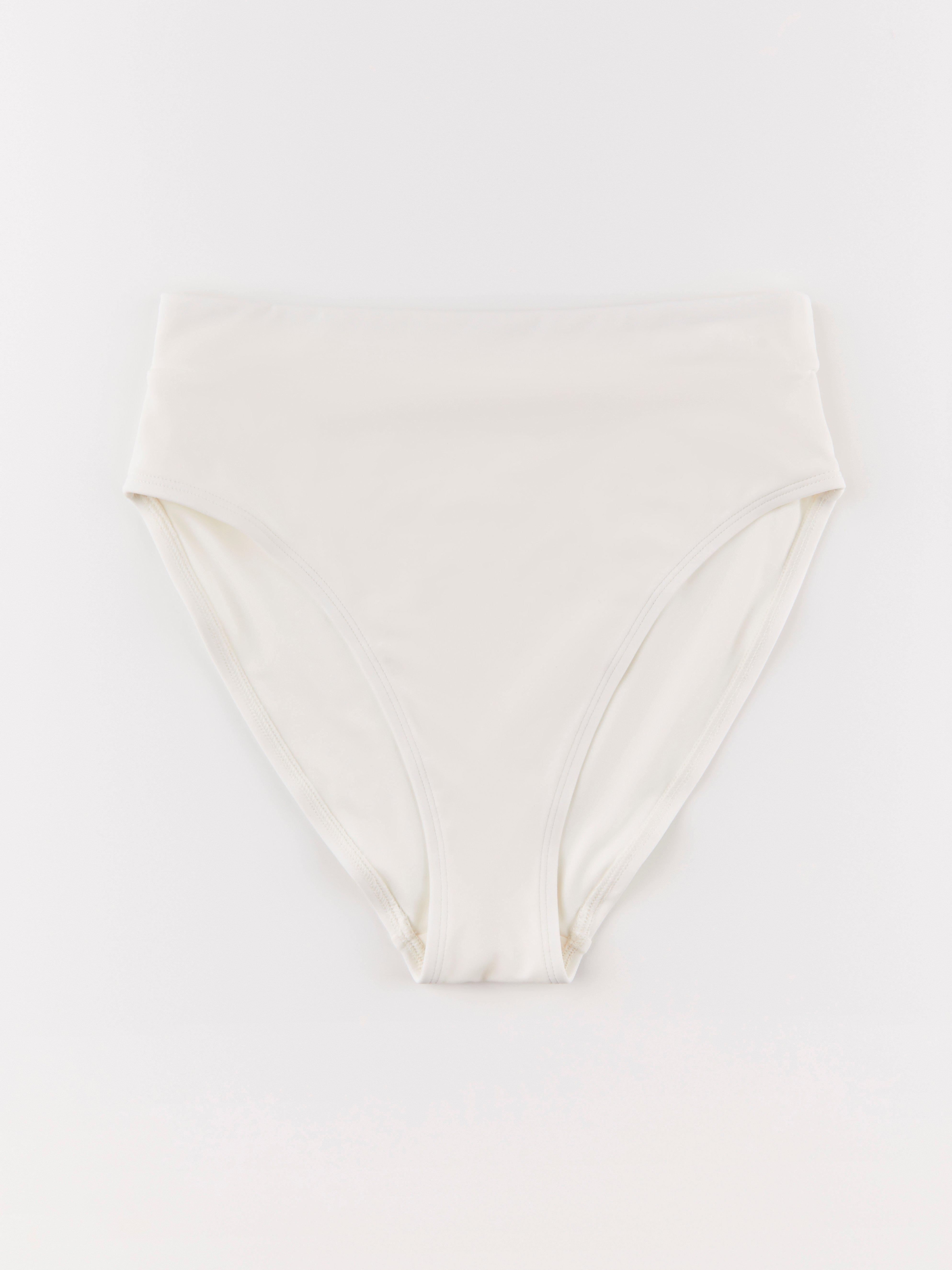 Bikini s vysokým pasem - Spodní prádlo - Bílá