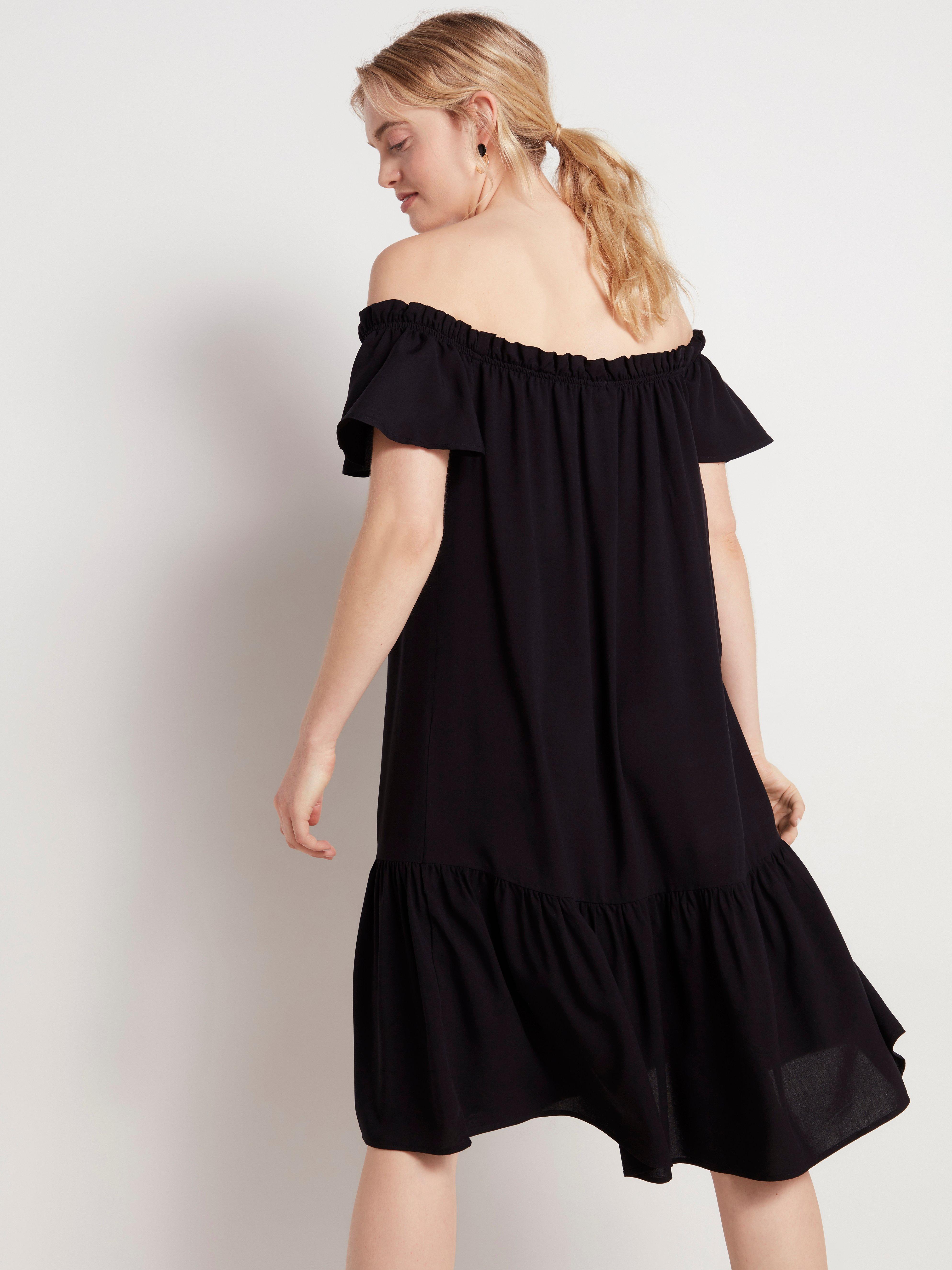 Flounce dress off sales shoulder