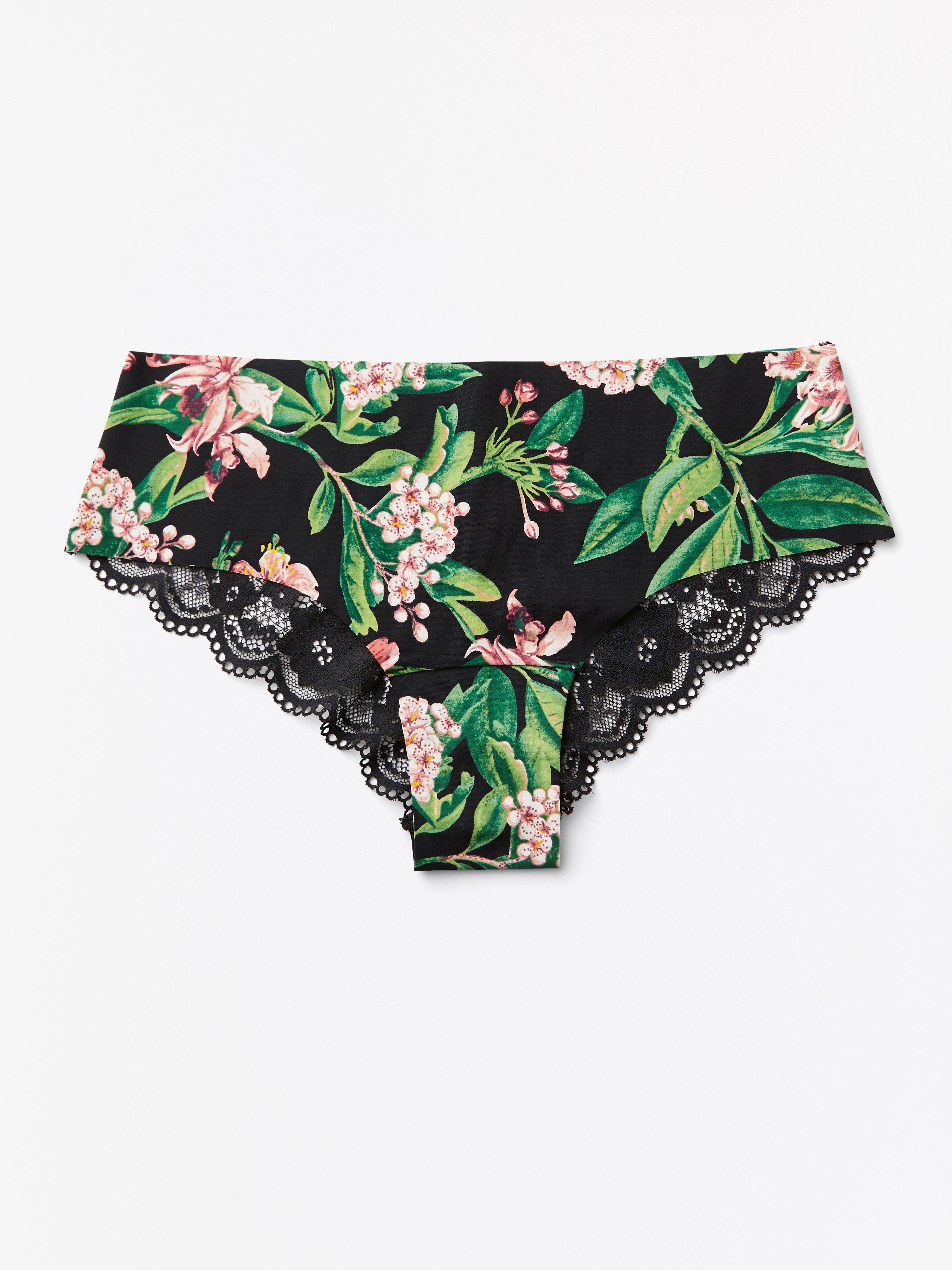 Brazílske nízke nohavičky - Spodná bielizeň - Čierna