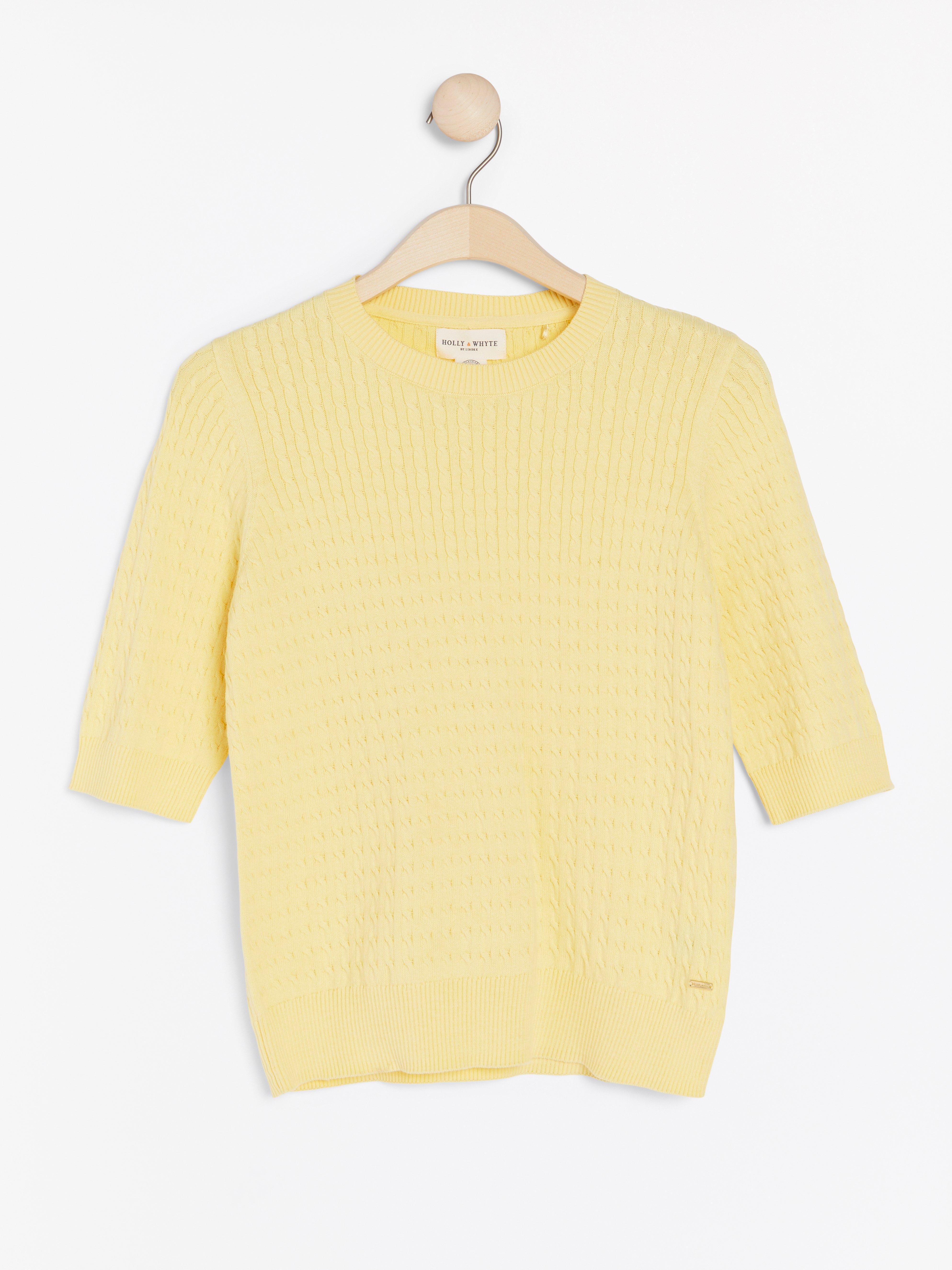 short sleeve knitted jumper