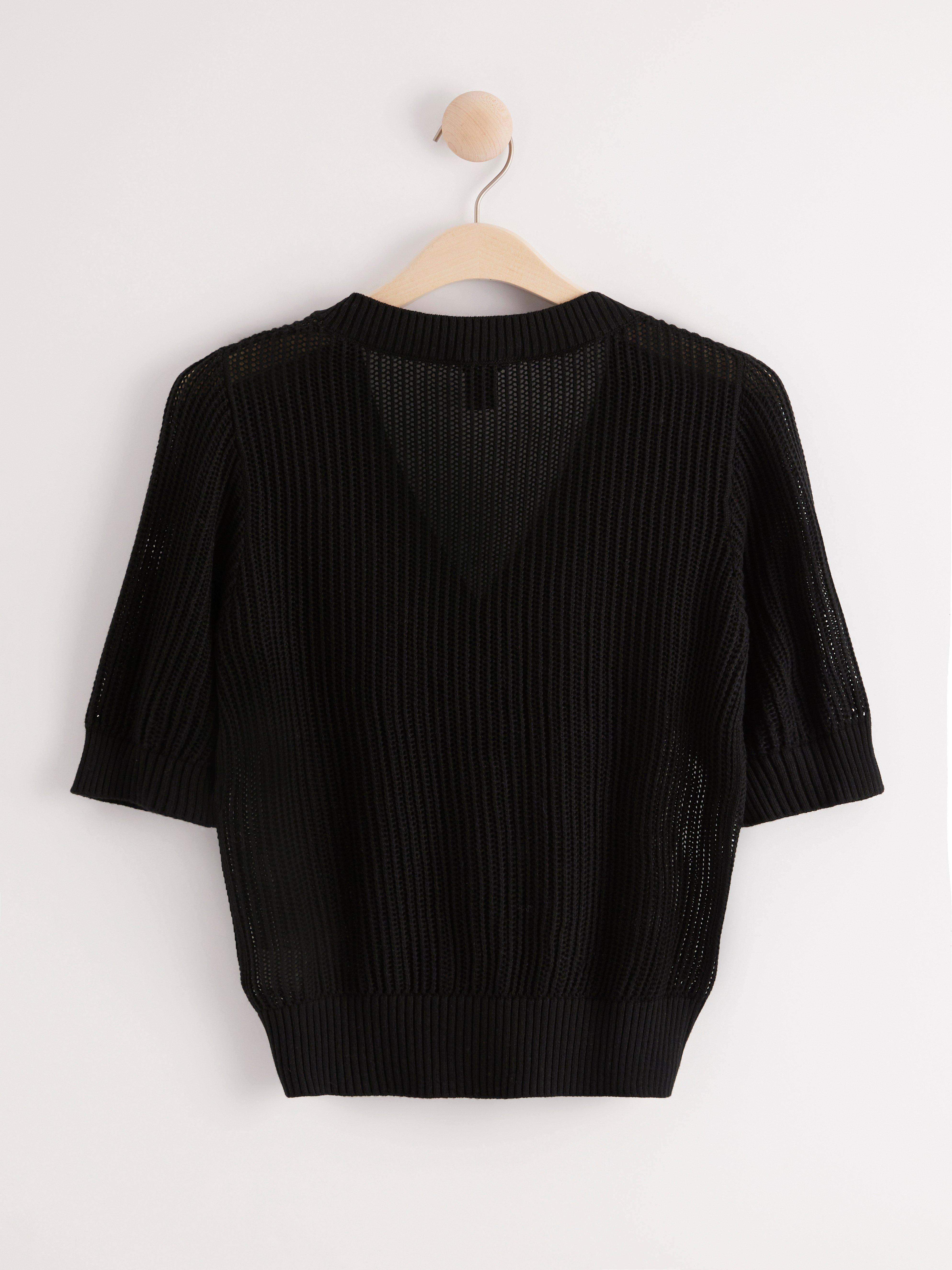 Loose Knit Short Sleeve Cardigan Lindex Europe