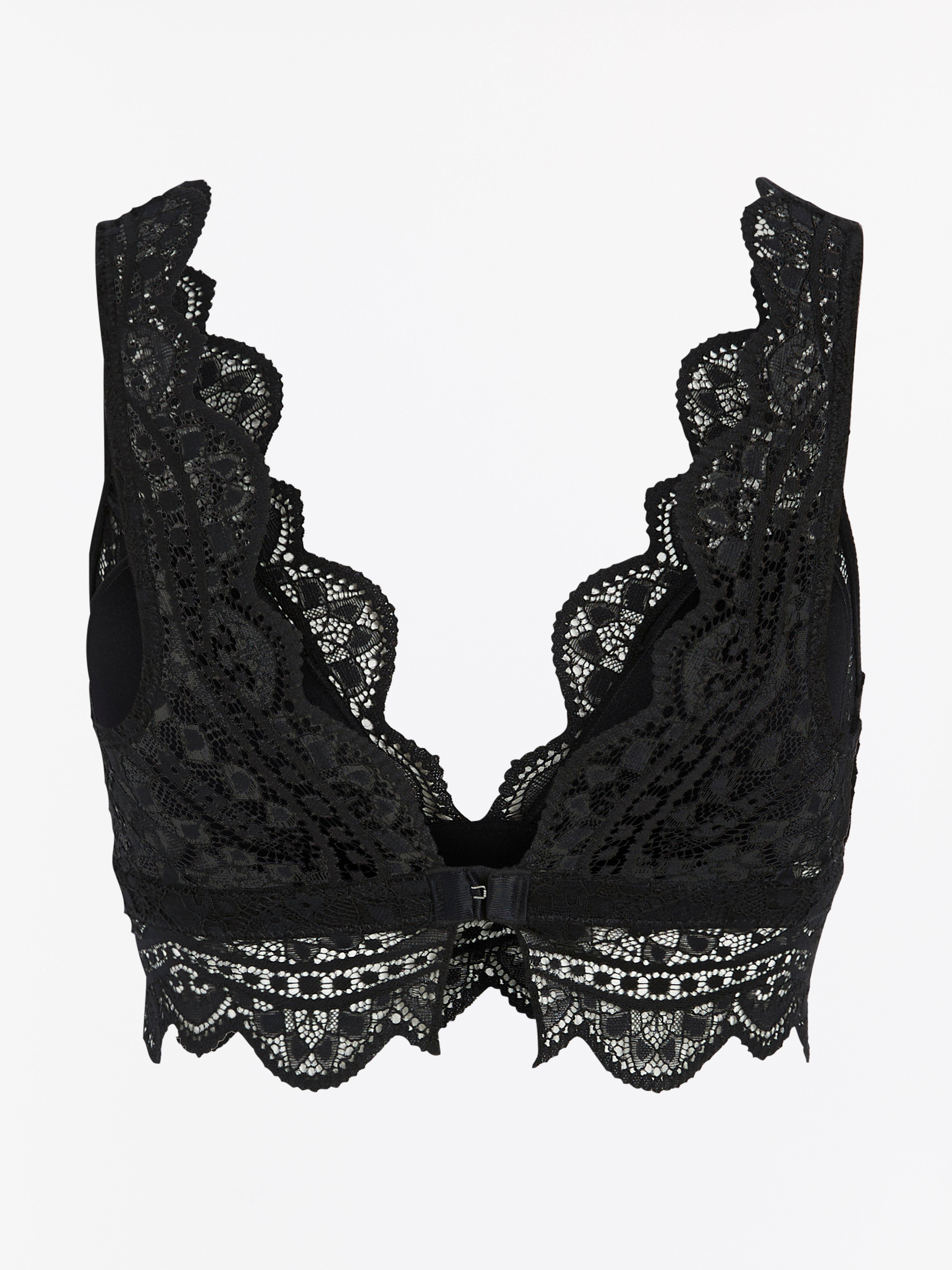 cheap black bralette