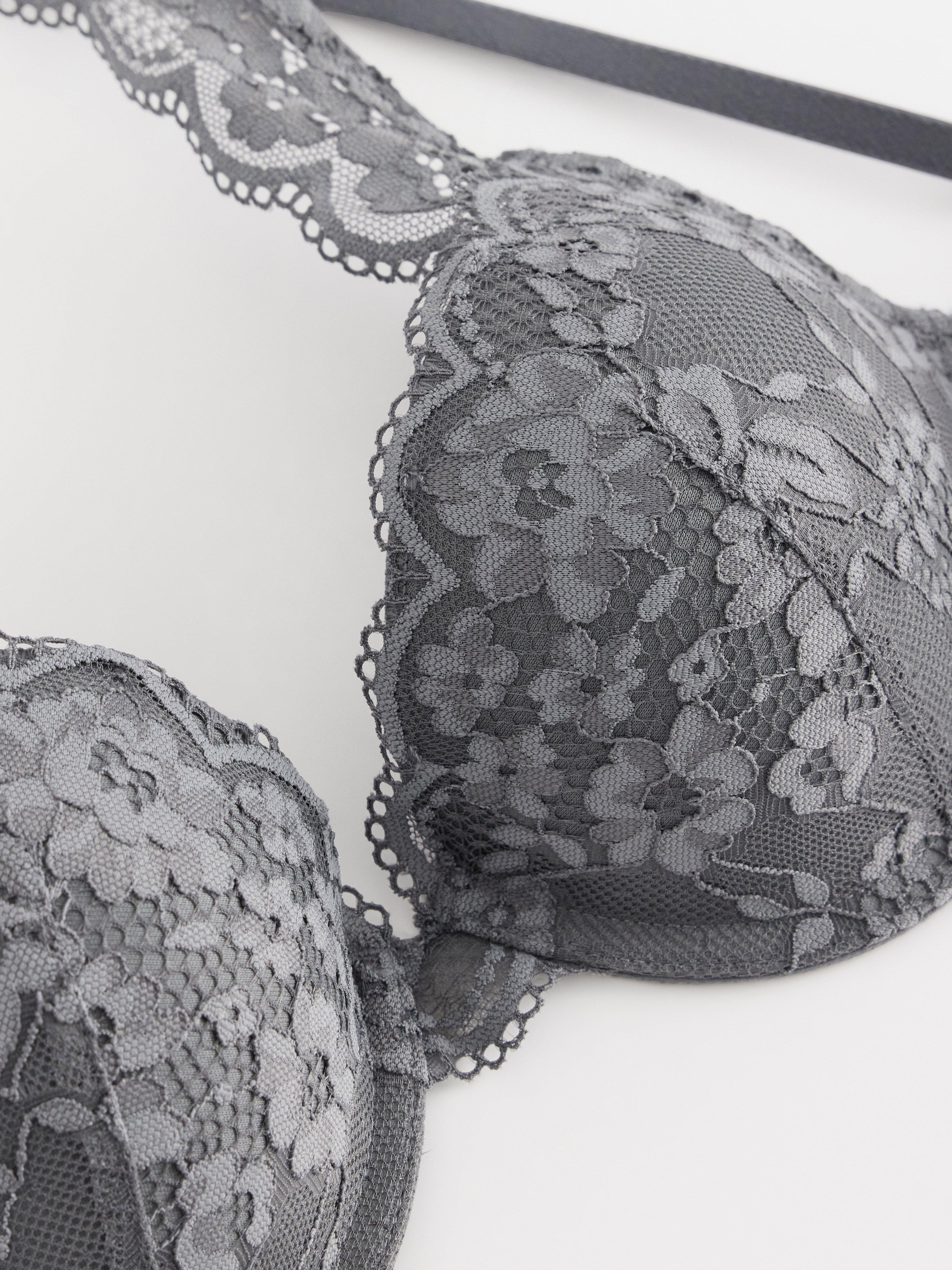 Malva Push up Bra - Lingerie - Grey