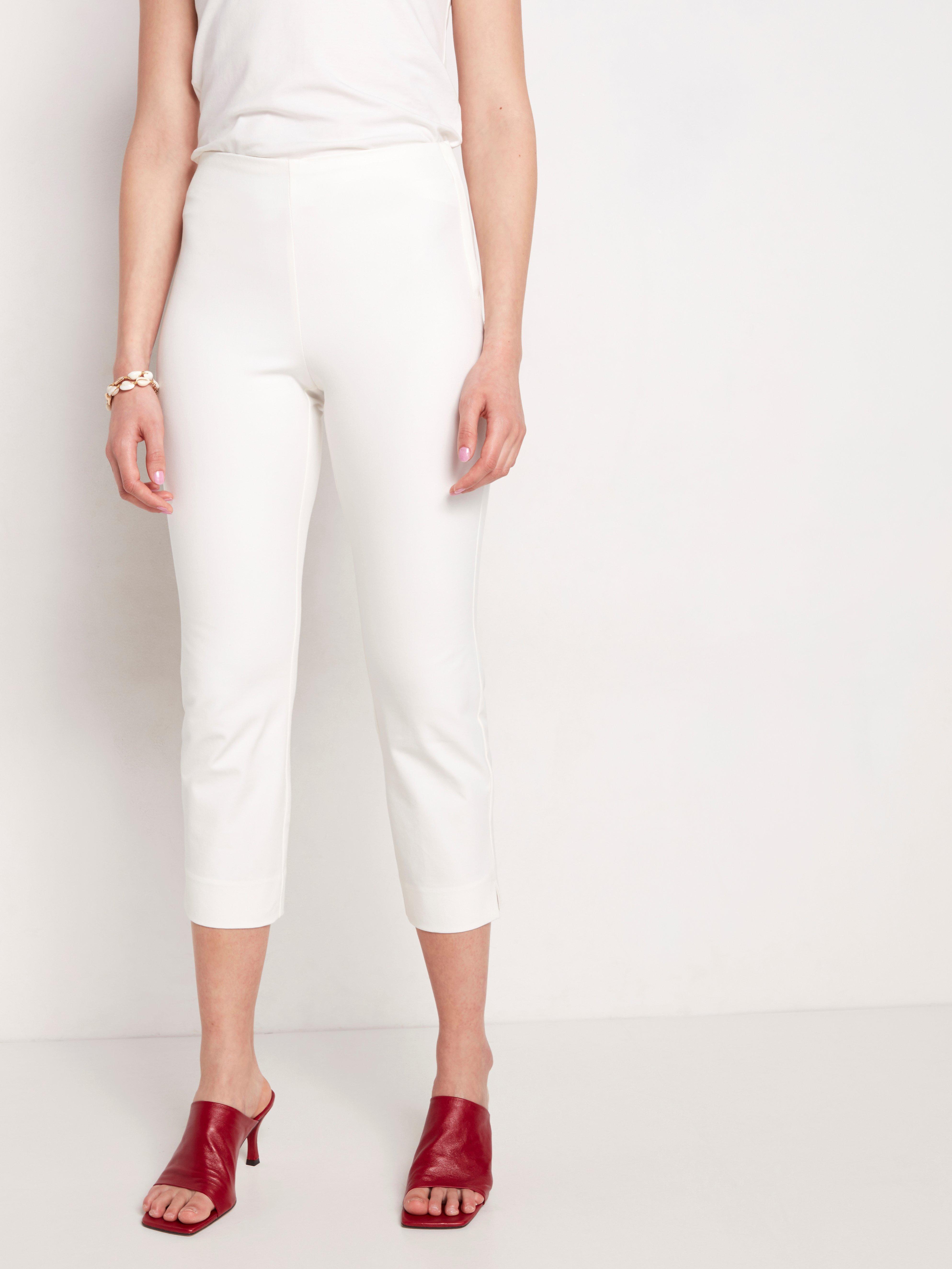 white high waisted trousers