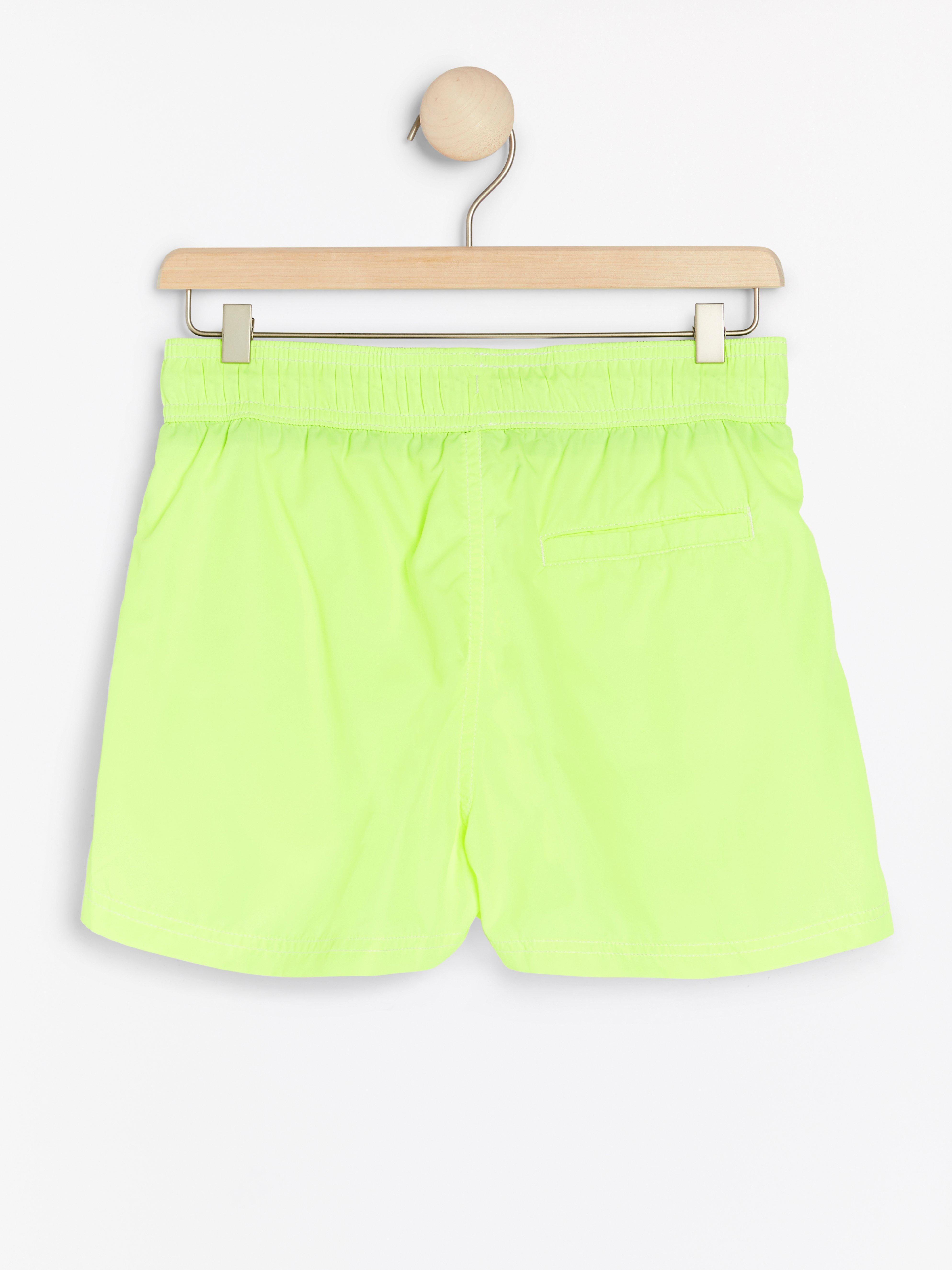 neon yellow shorts