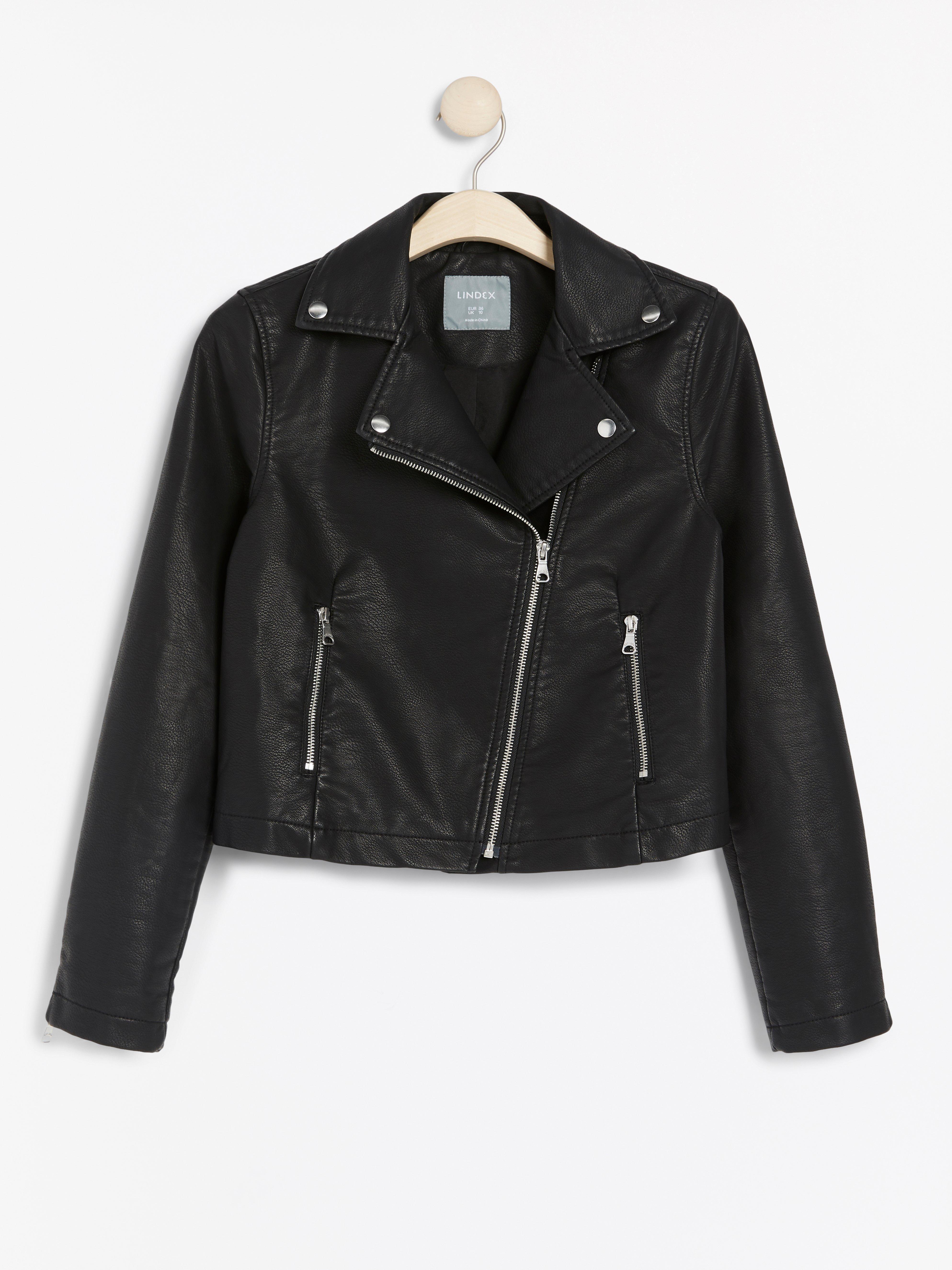 Bikerjacka - Dam - Svart