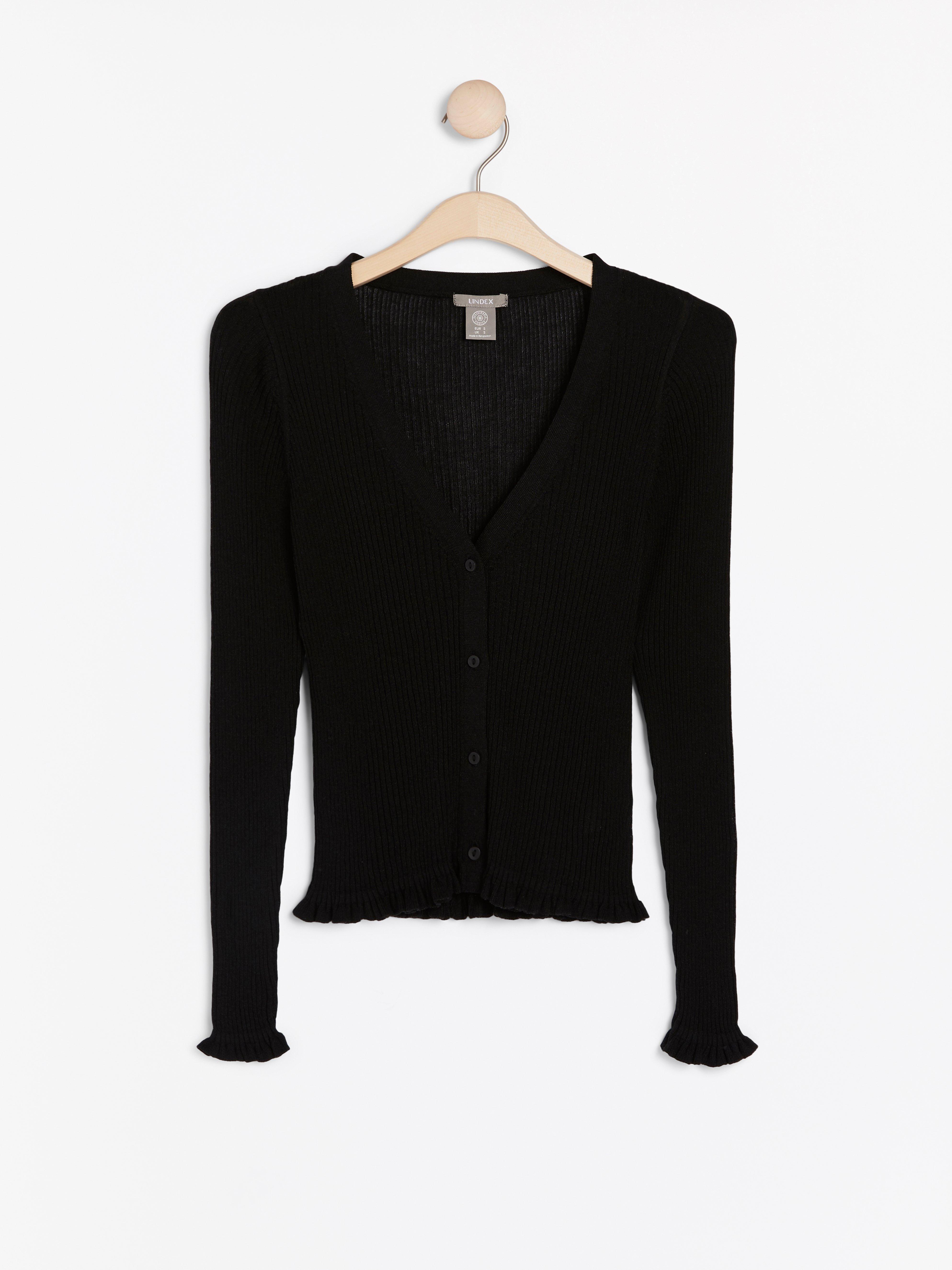 Cardigan - Dam - Svart