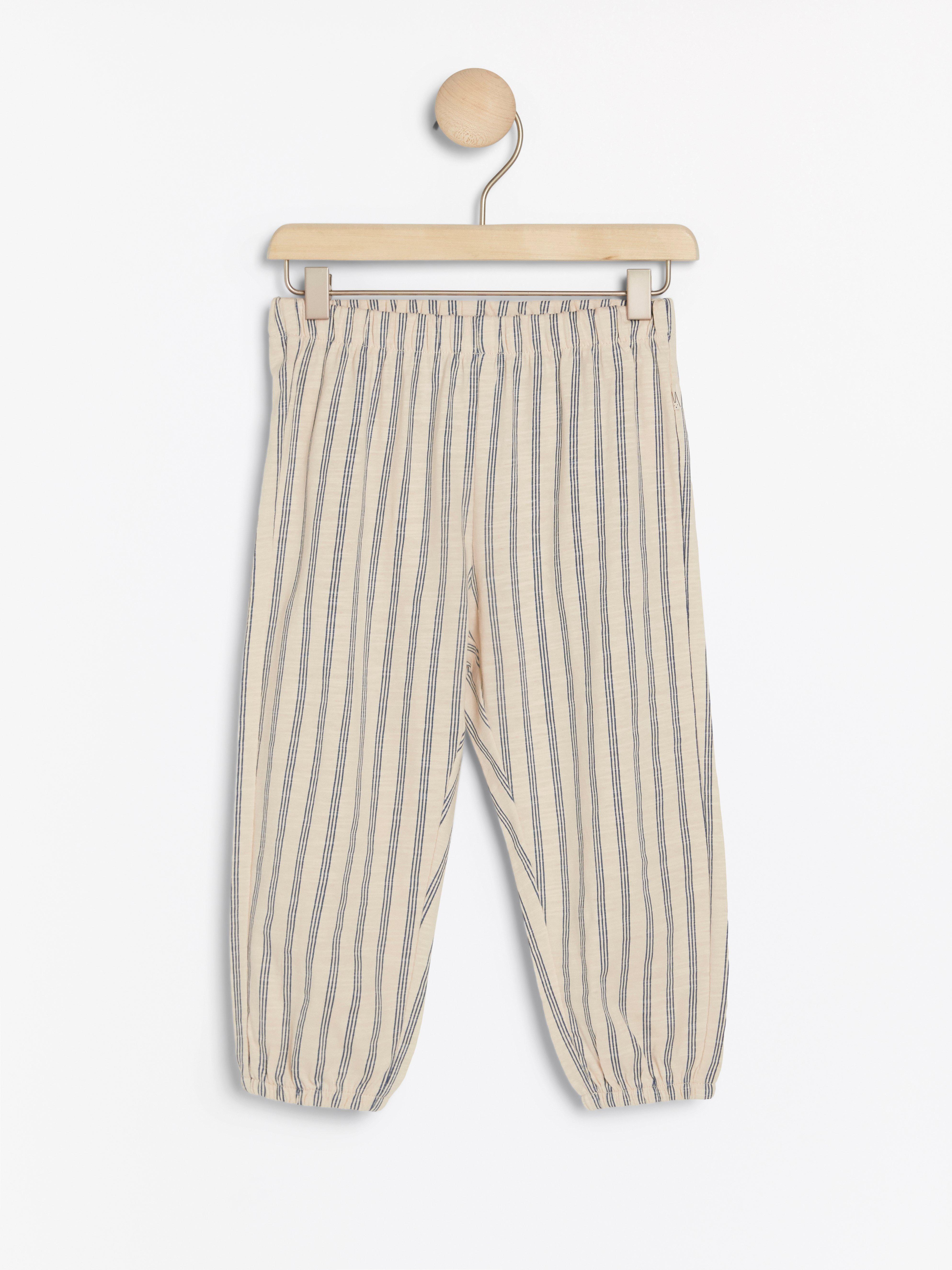 striped jersey trousers