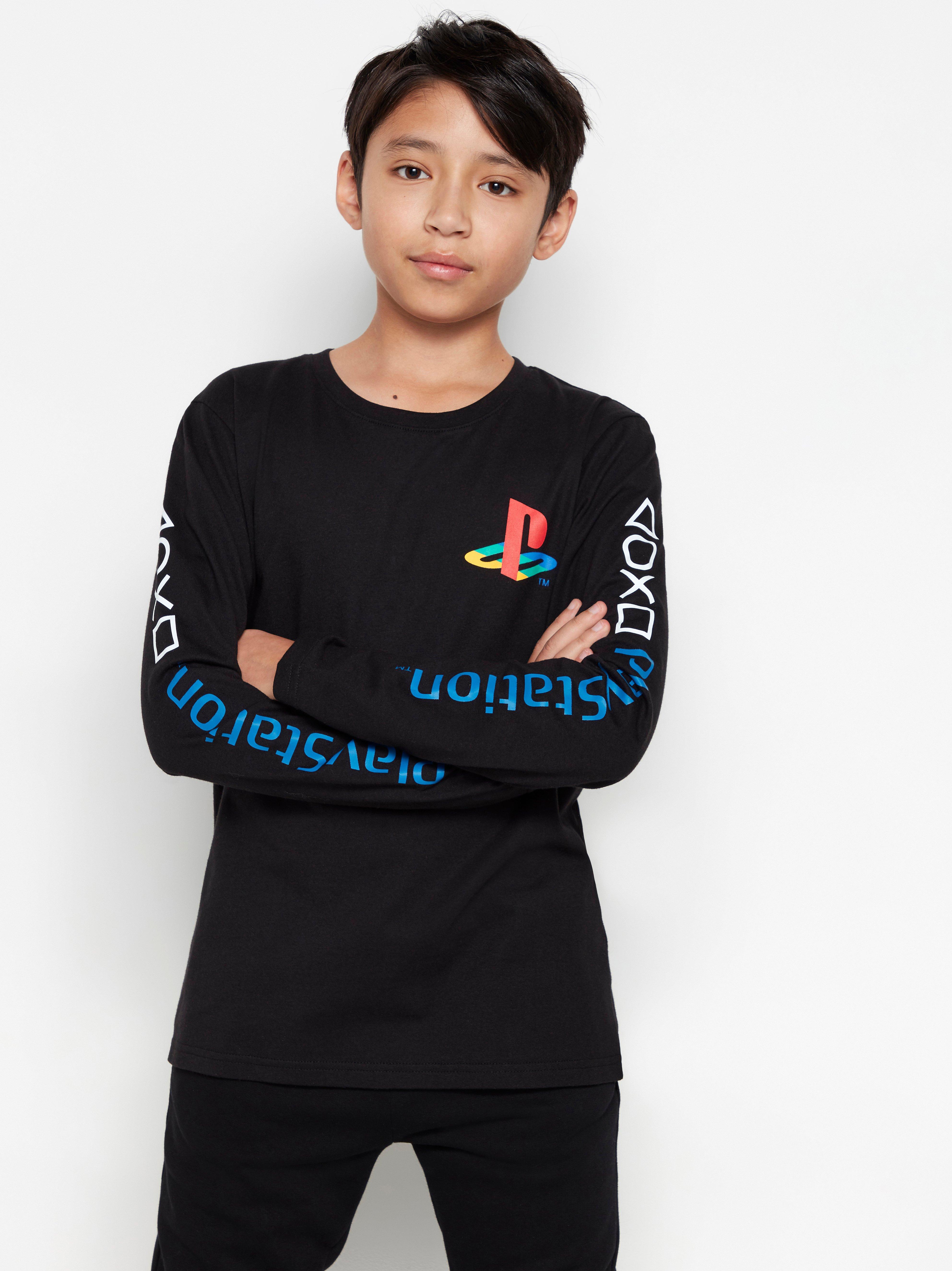 black long sleeve playstation shirt