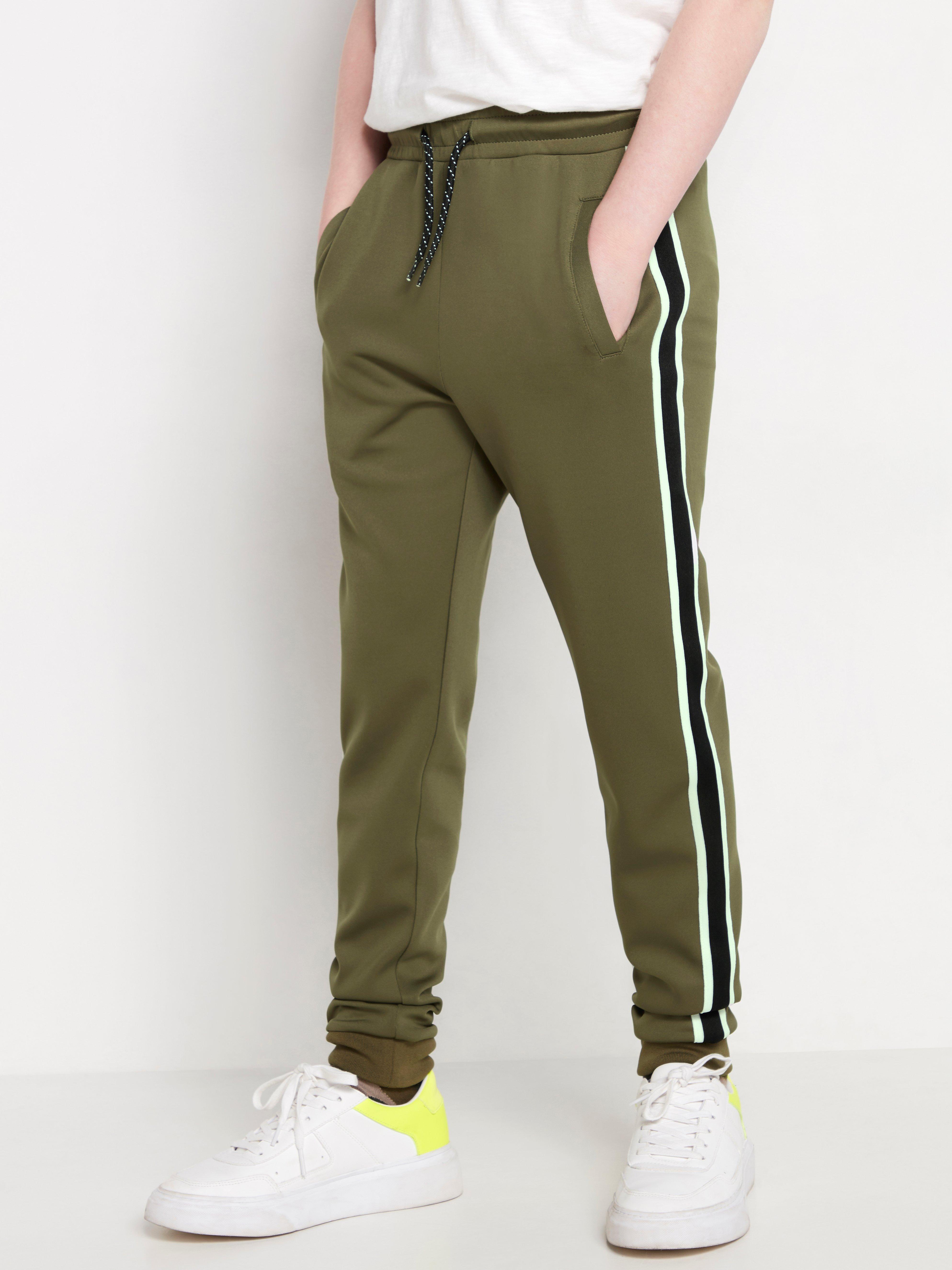 sporty trousers with side stripe