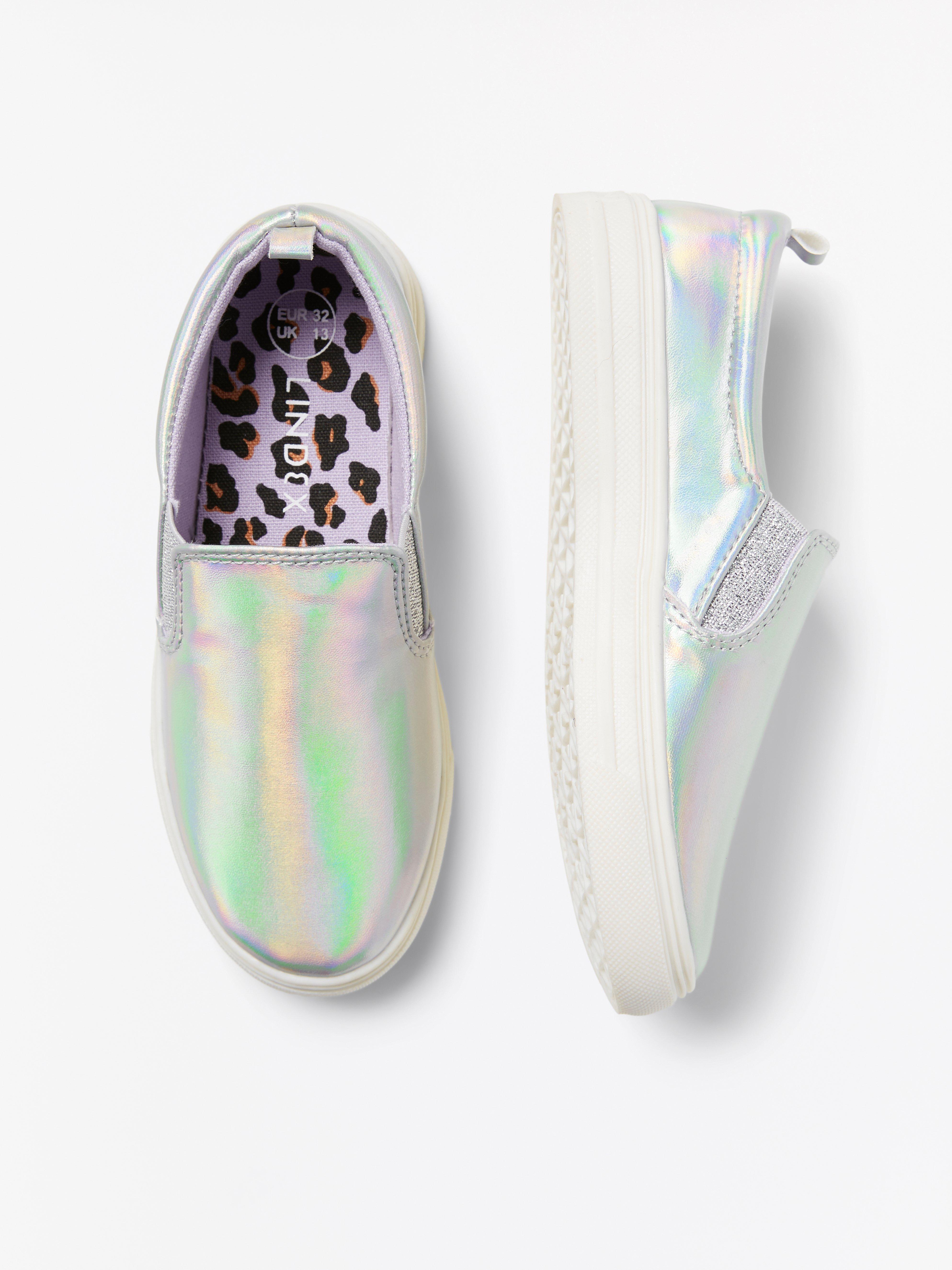 Holographic slip deals on vans