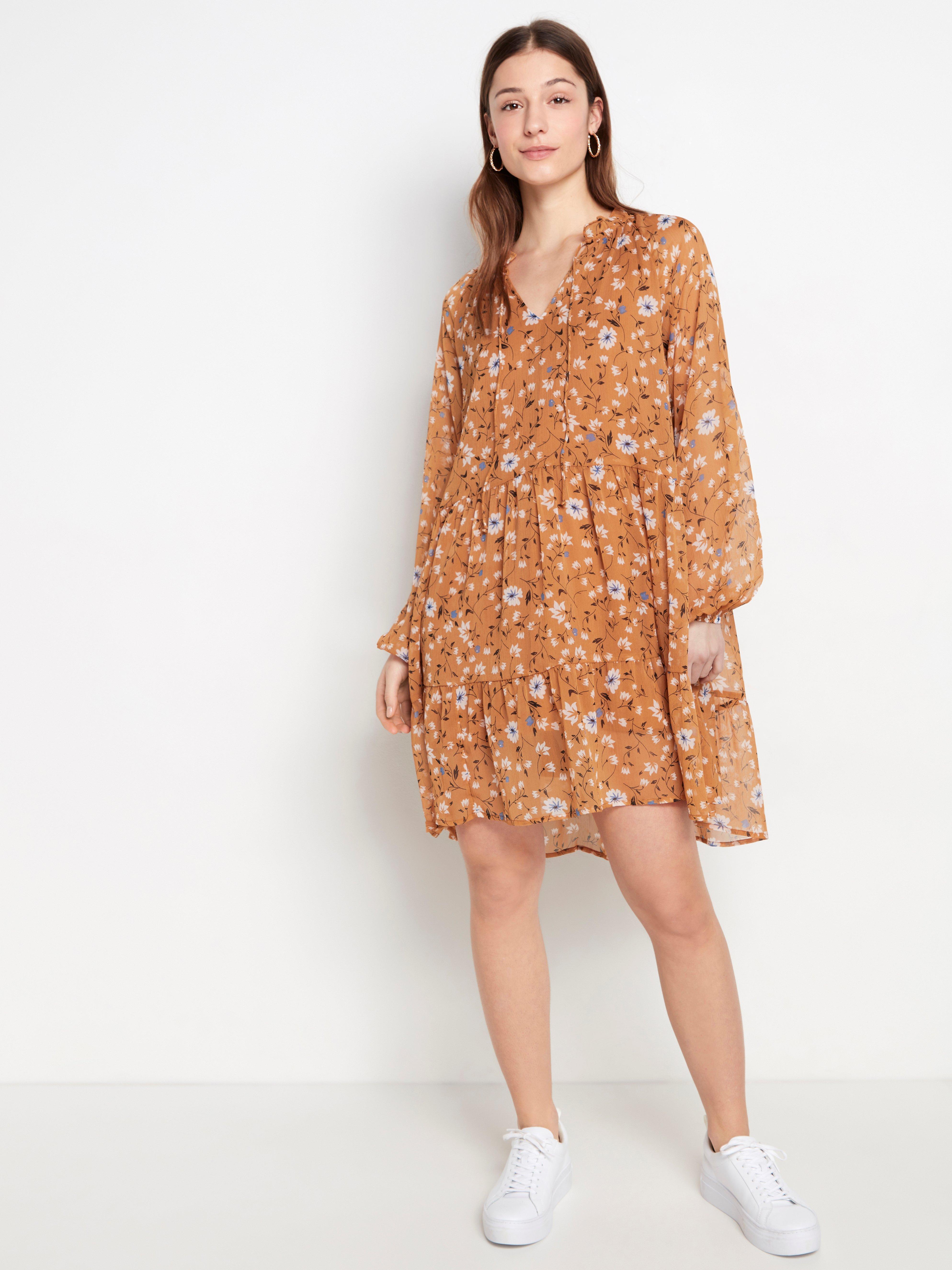 Floral chiffon dress