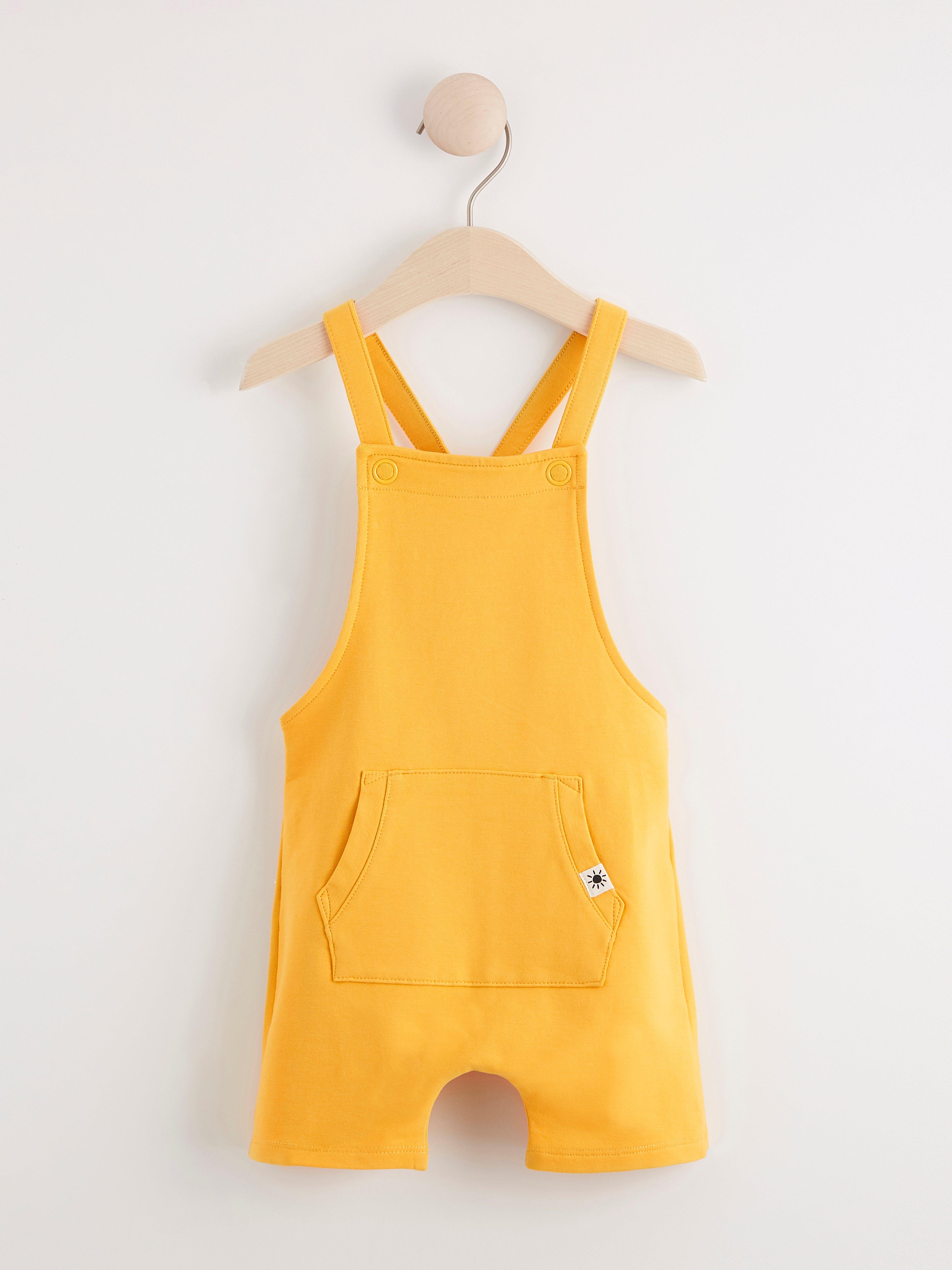 yellow bib shorts
