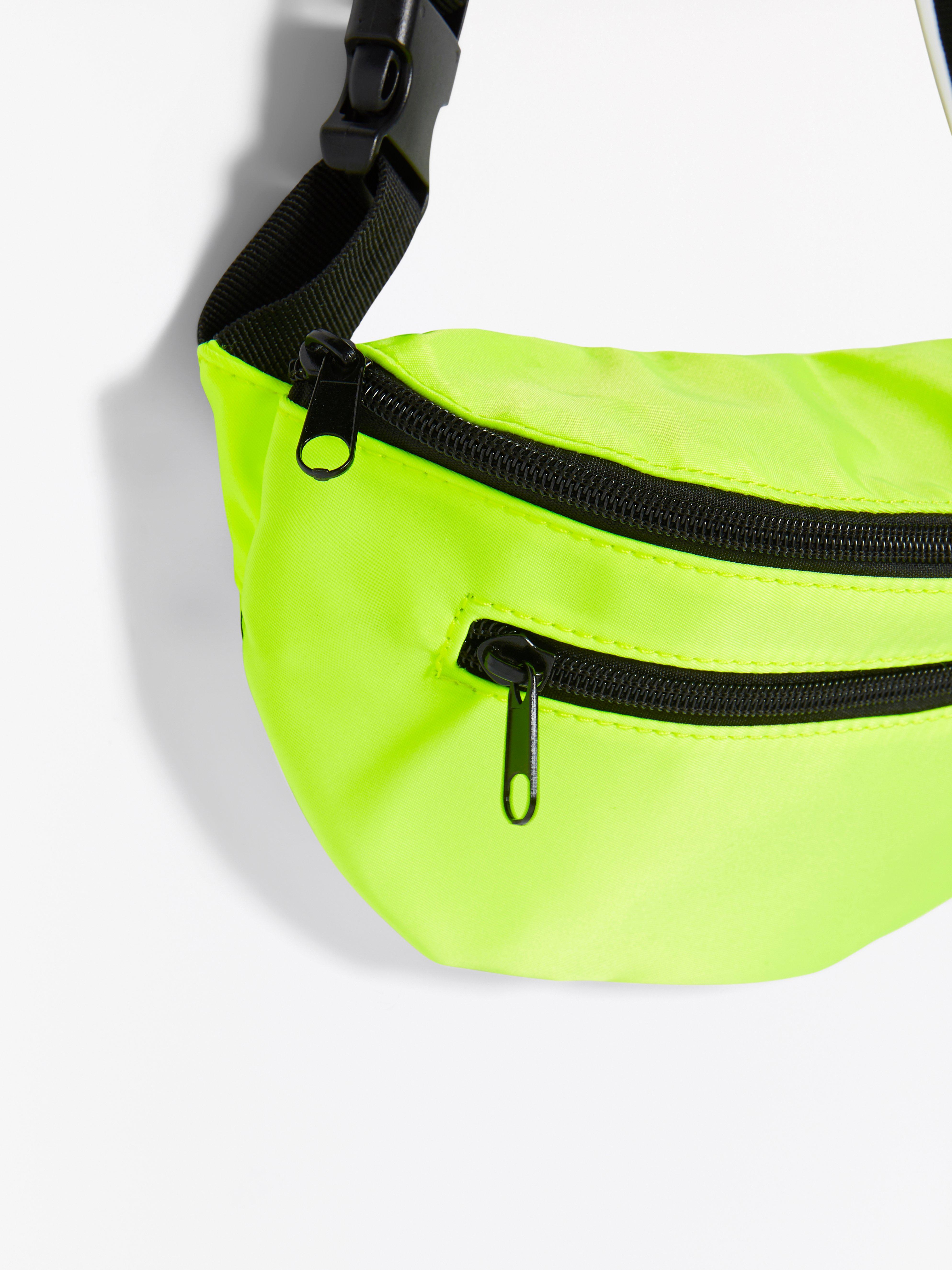 neon yellow bum bag