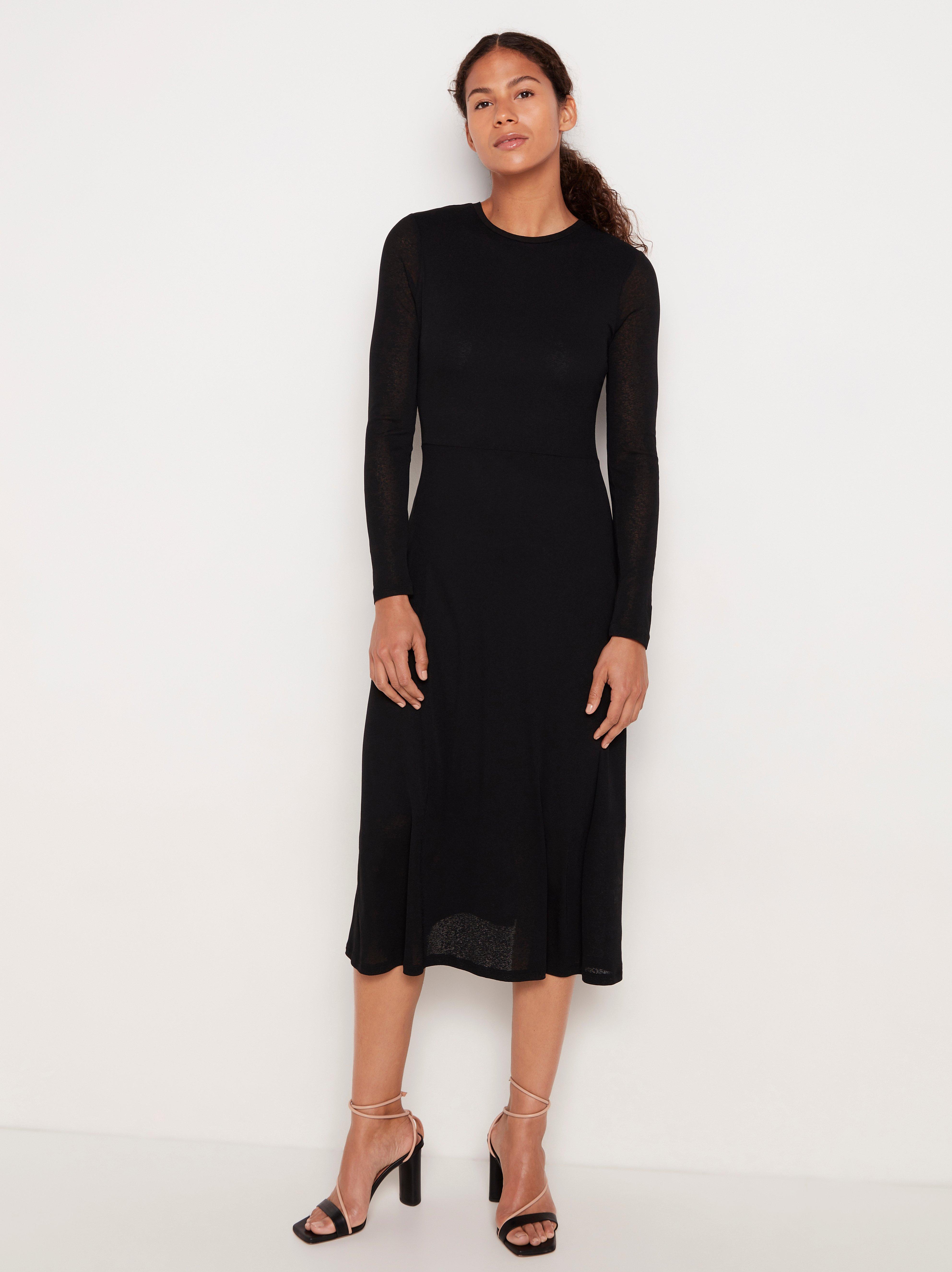 long sleeve under slip dress