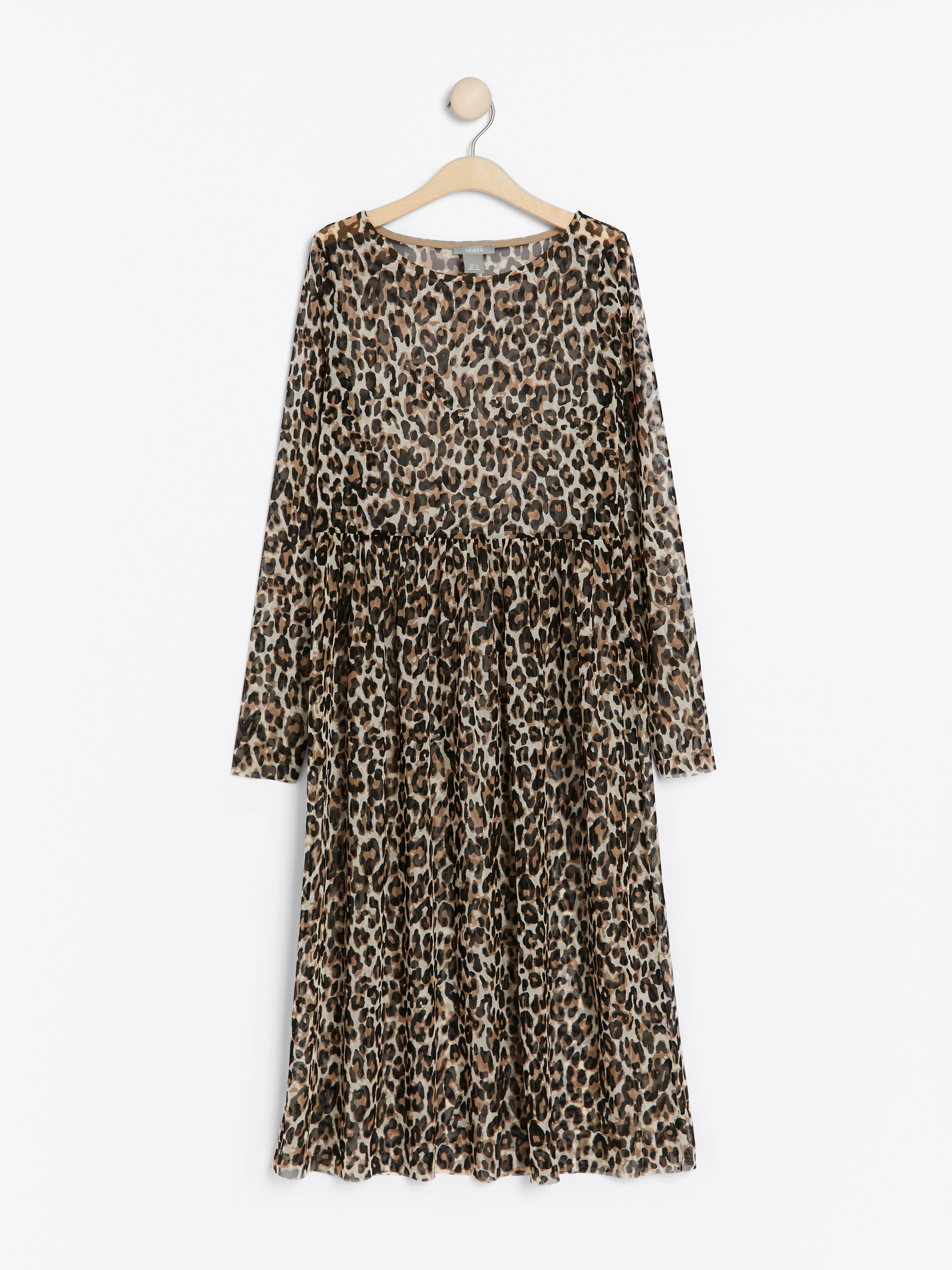 Patterned mesh dress | Lindex