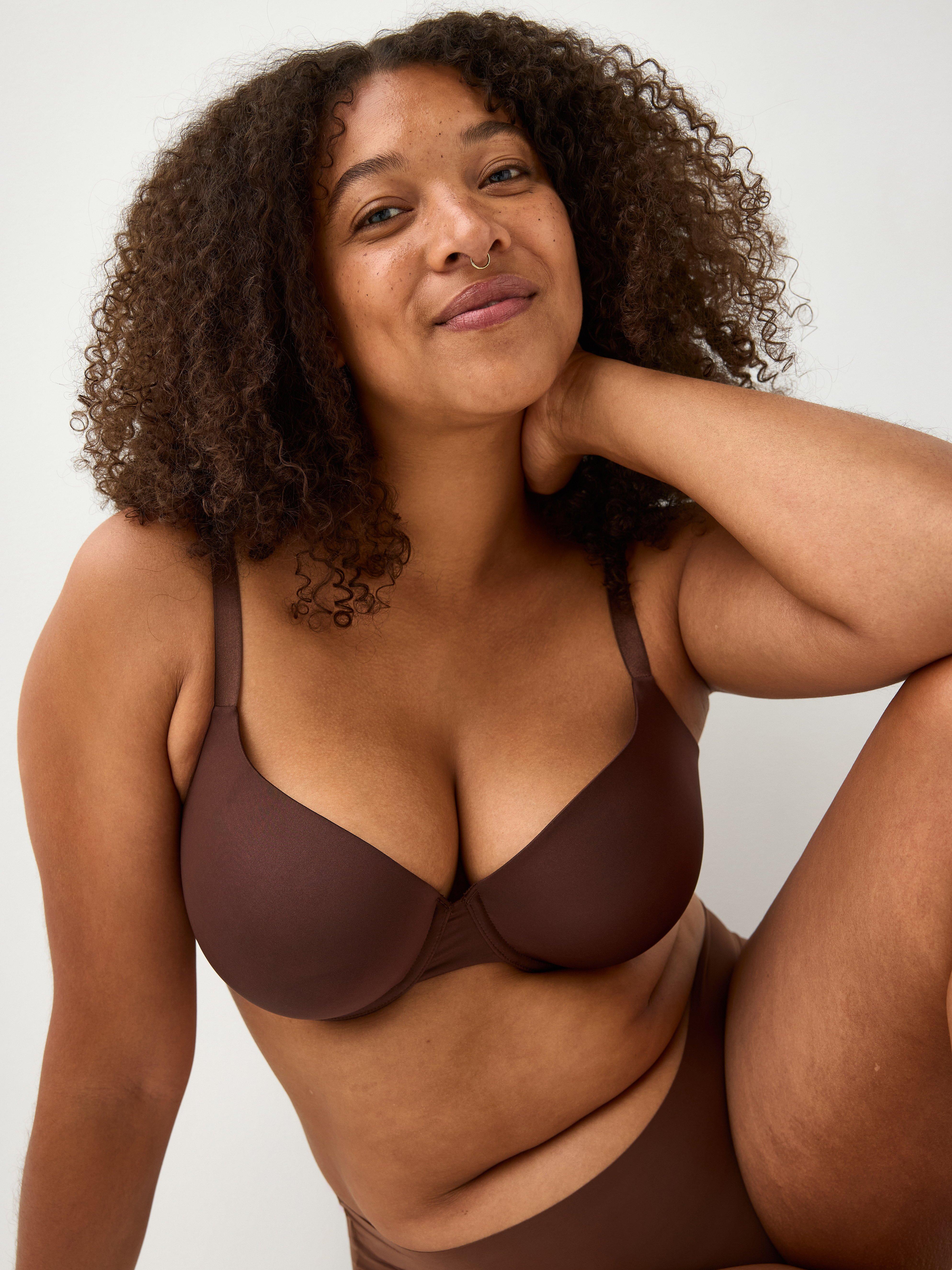 Lilja T-shirt Bra - Lingerie - Brown