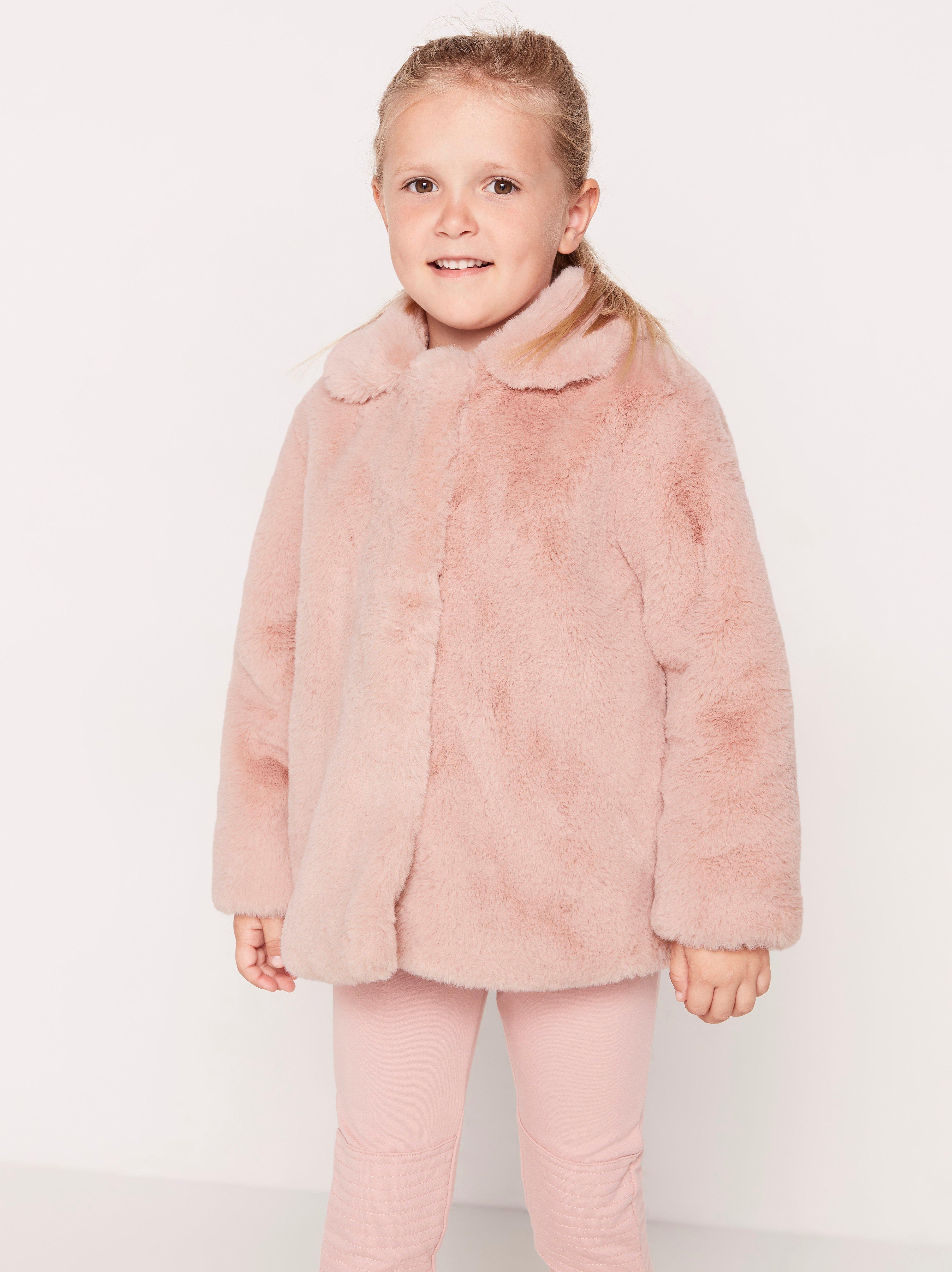 ジャケット・アウター theredthread S fur jacket short pink THEREDTHREAD S fur jacket short pink Pink fake fur jacket