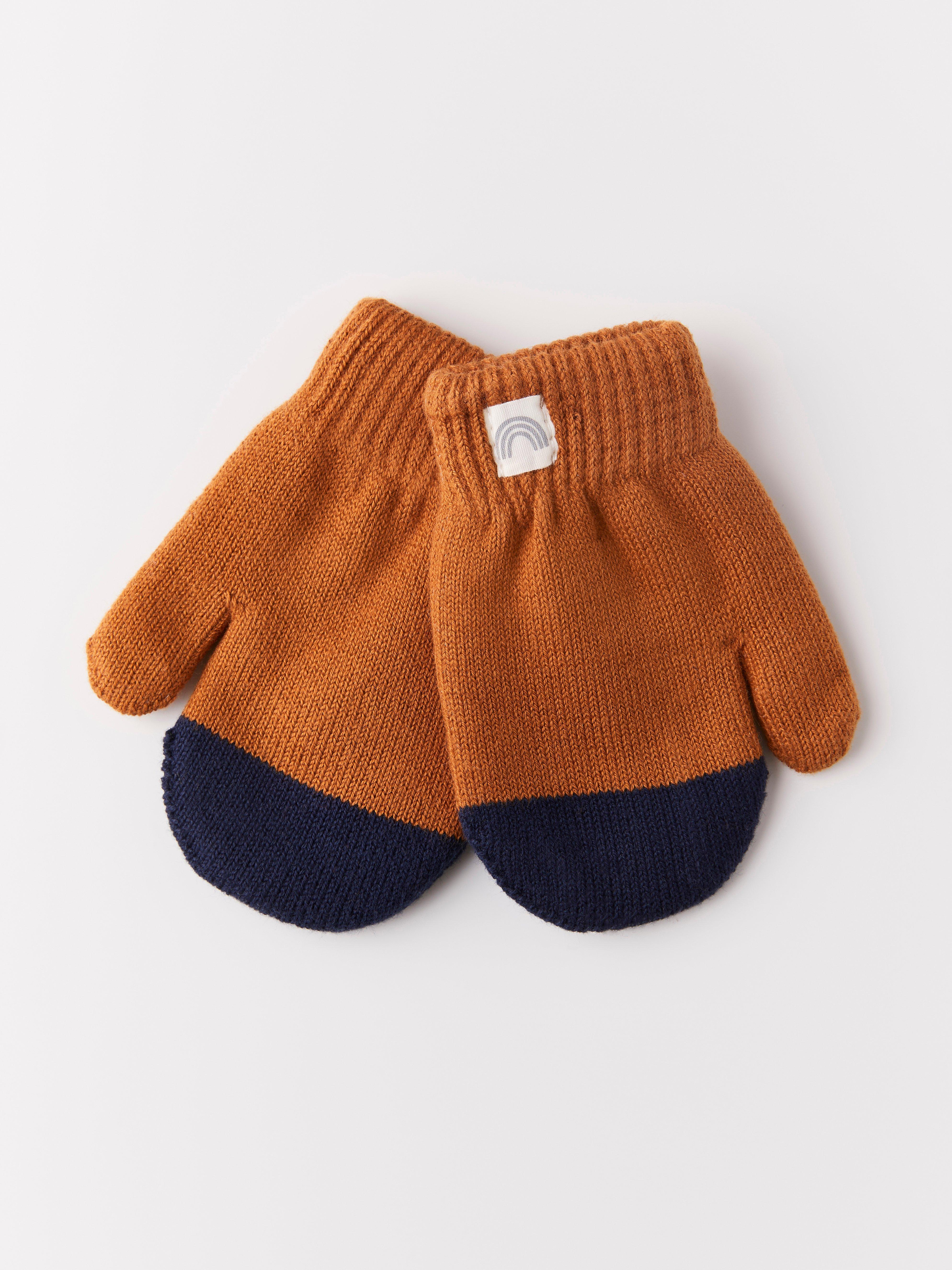 Mittens - Kids Wear - Brown