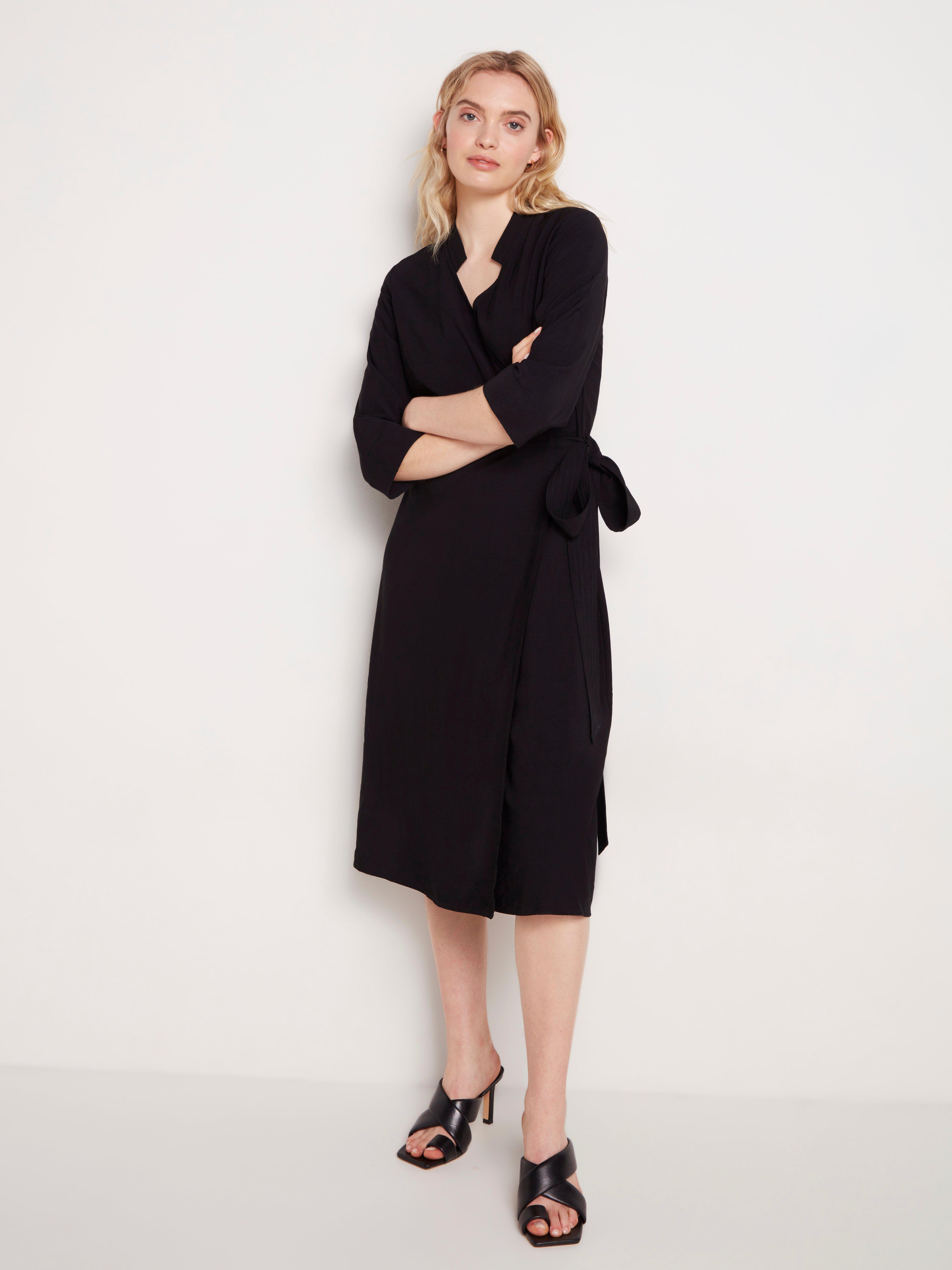 little black wrap dress