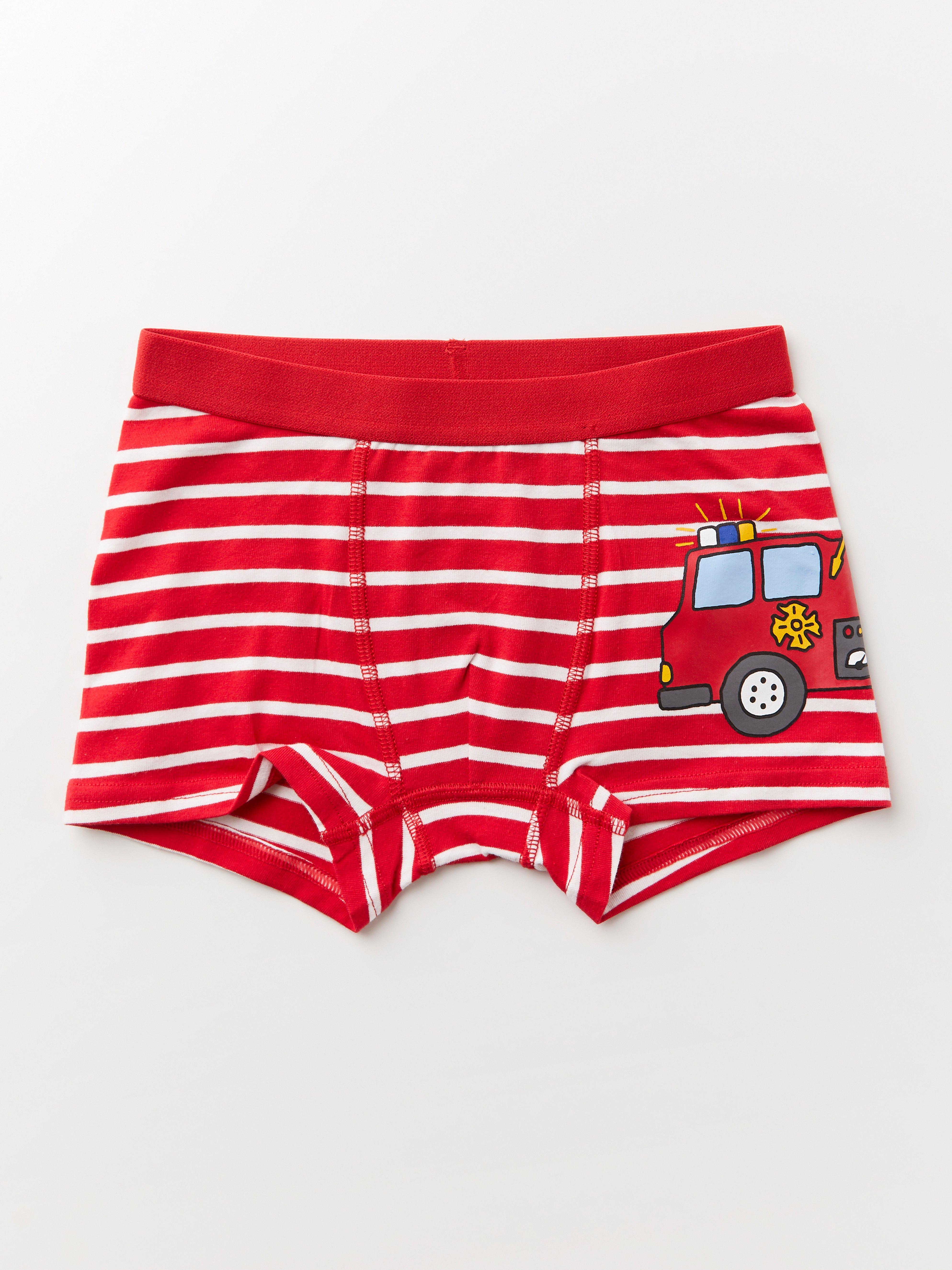 red striped shorts