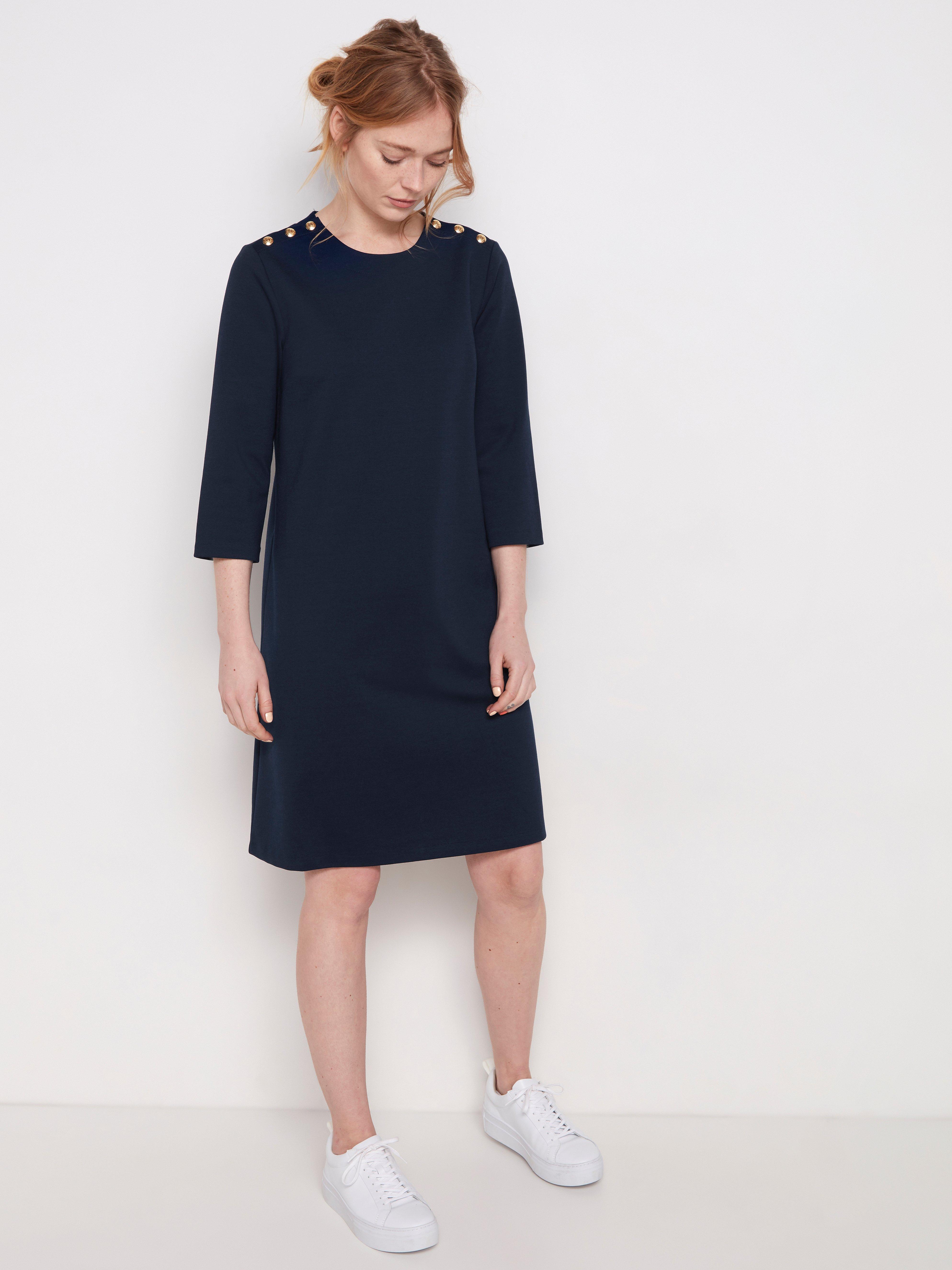 navy blue a line dress