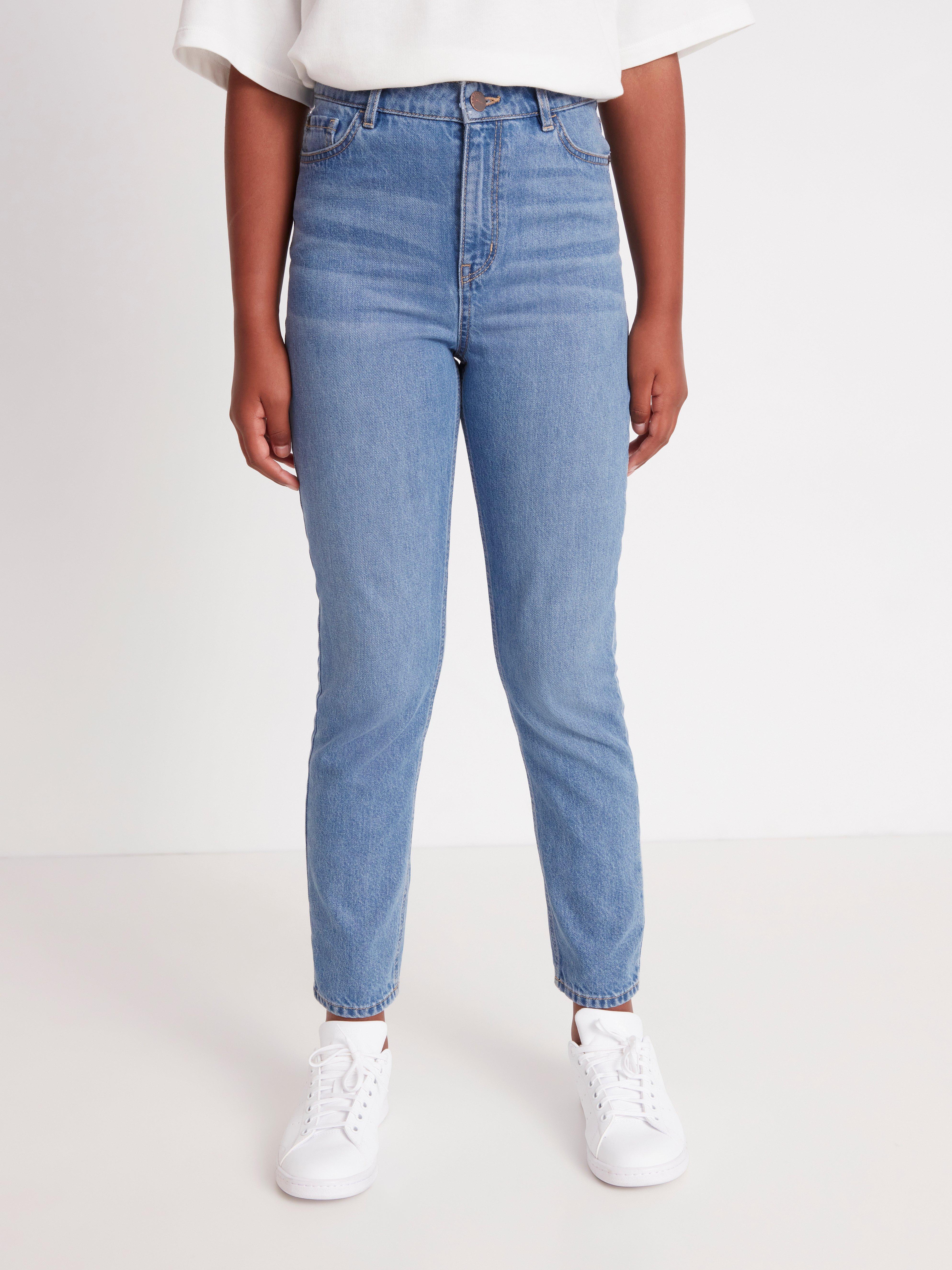 high waisted cropped jeans