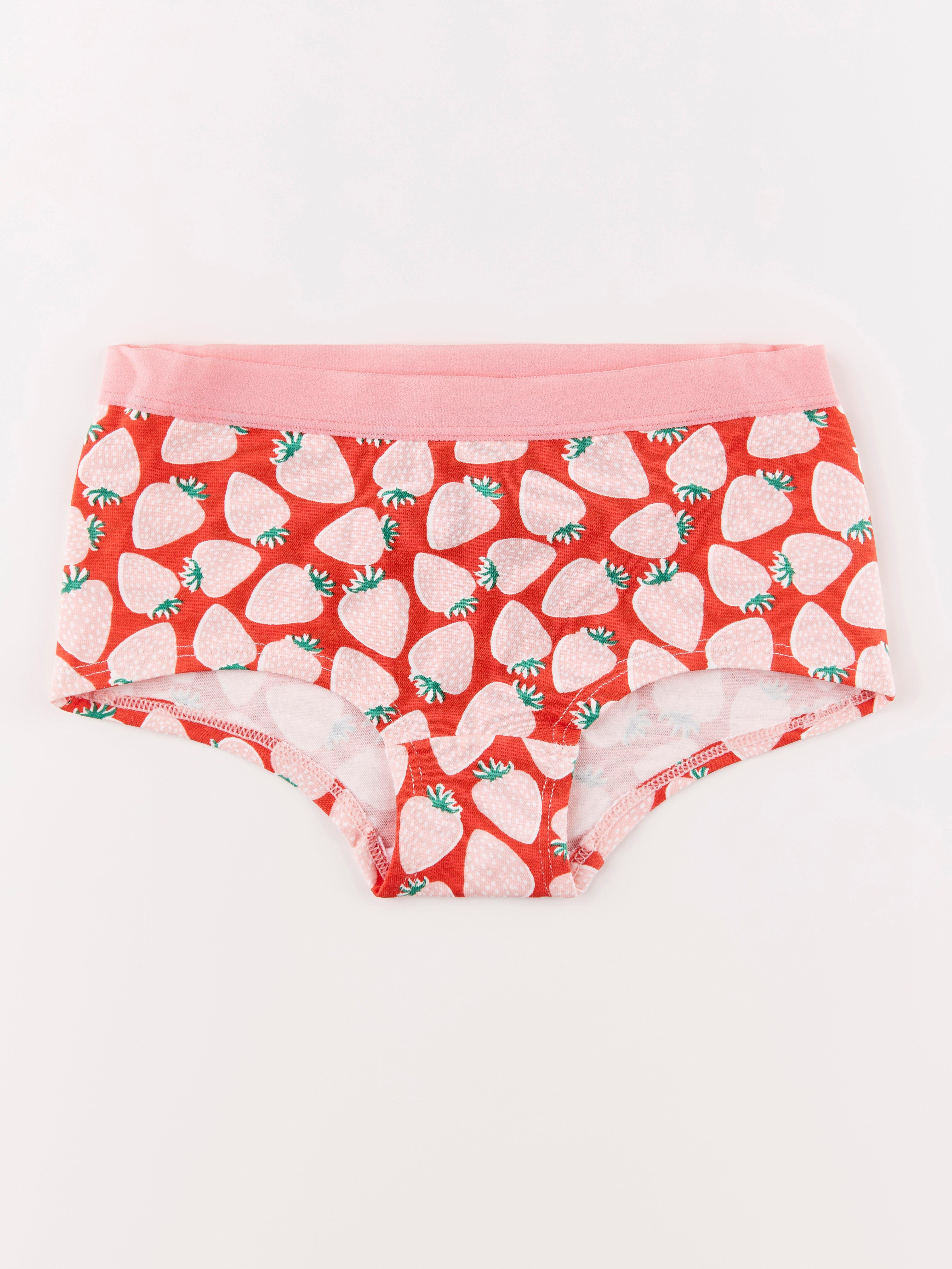 Strawberries Panties, Strawberries Underwear, Briefs, Cotton
