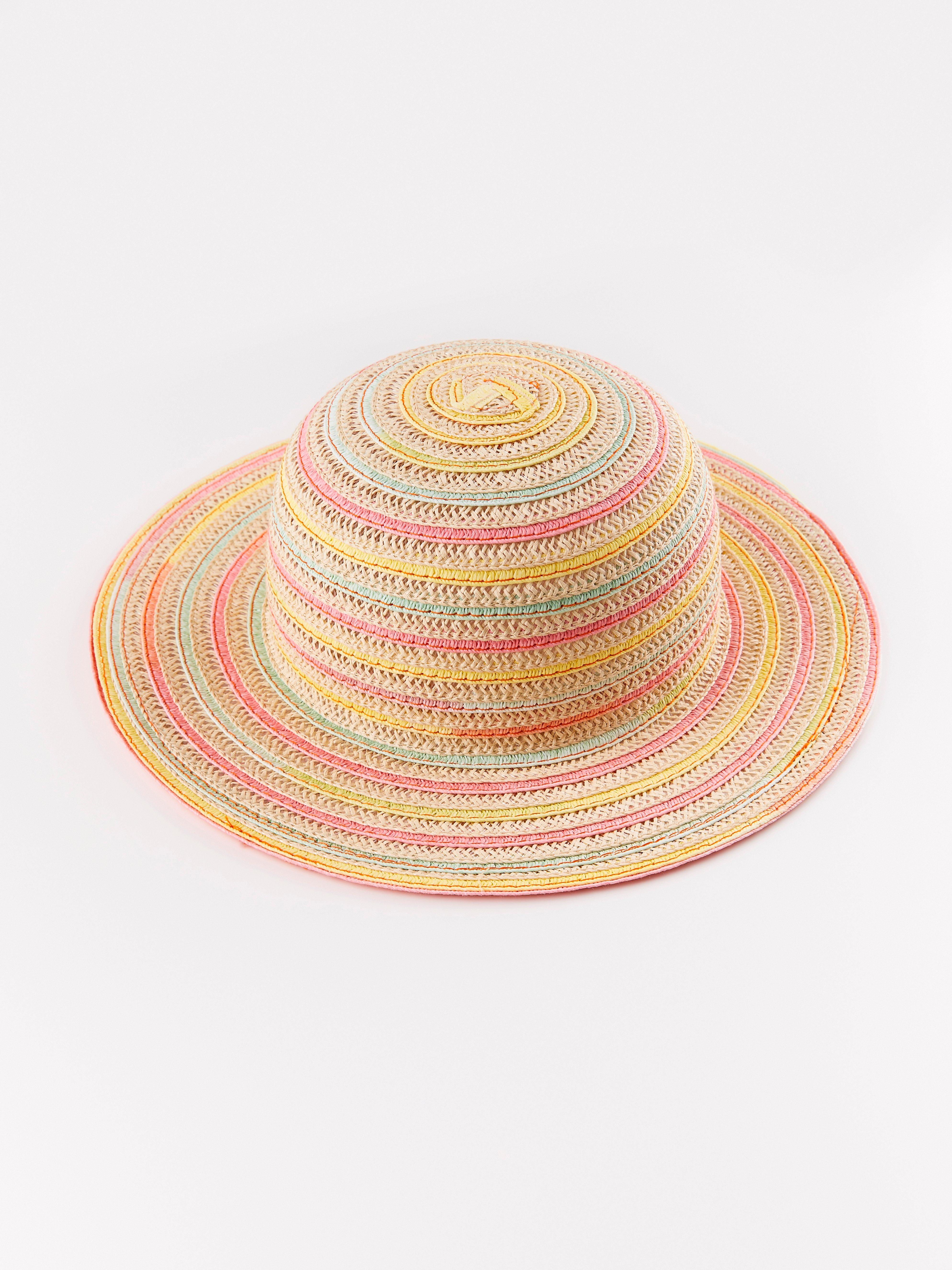 colorful straw hats