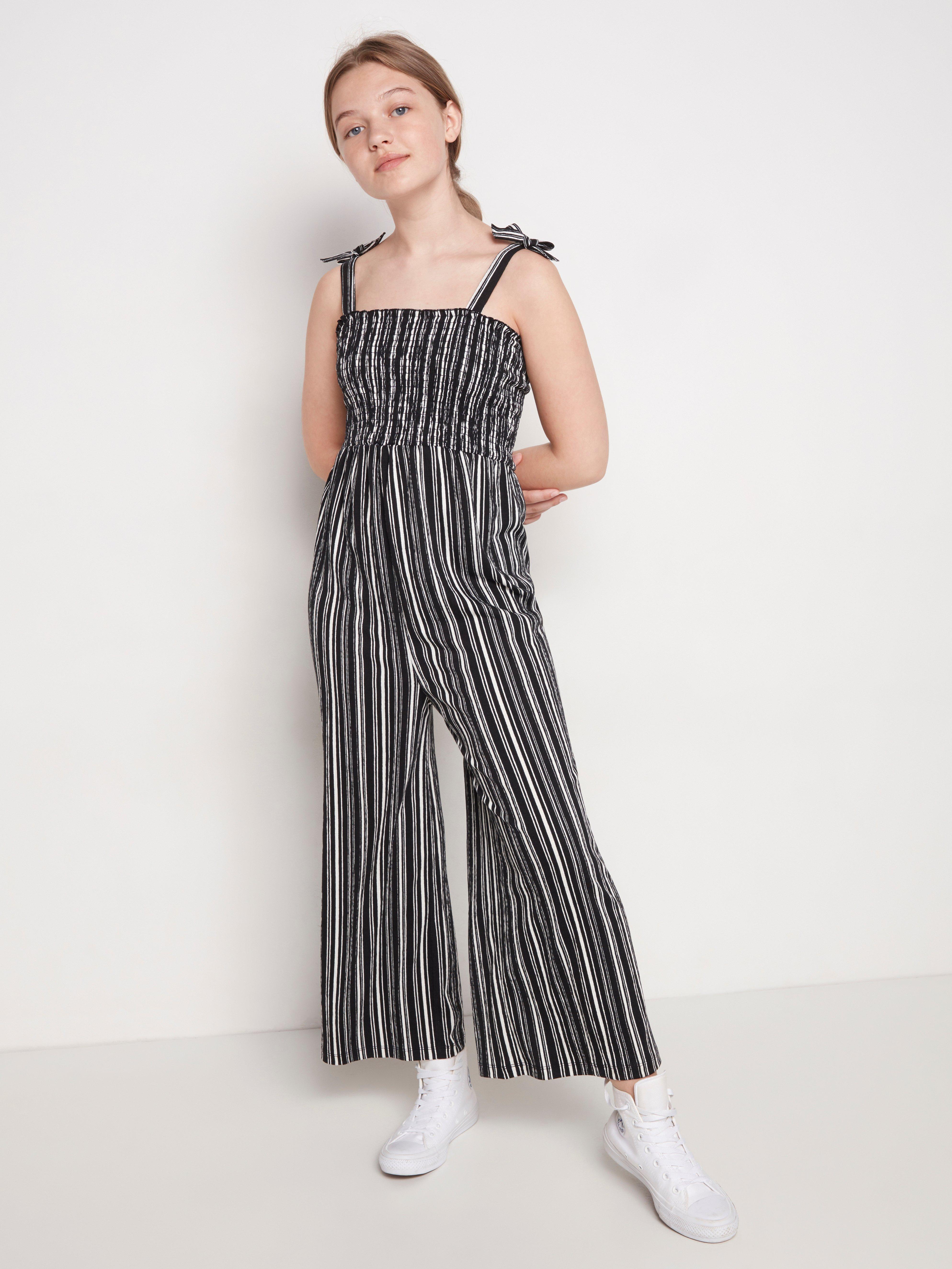 black striped jumpsuit