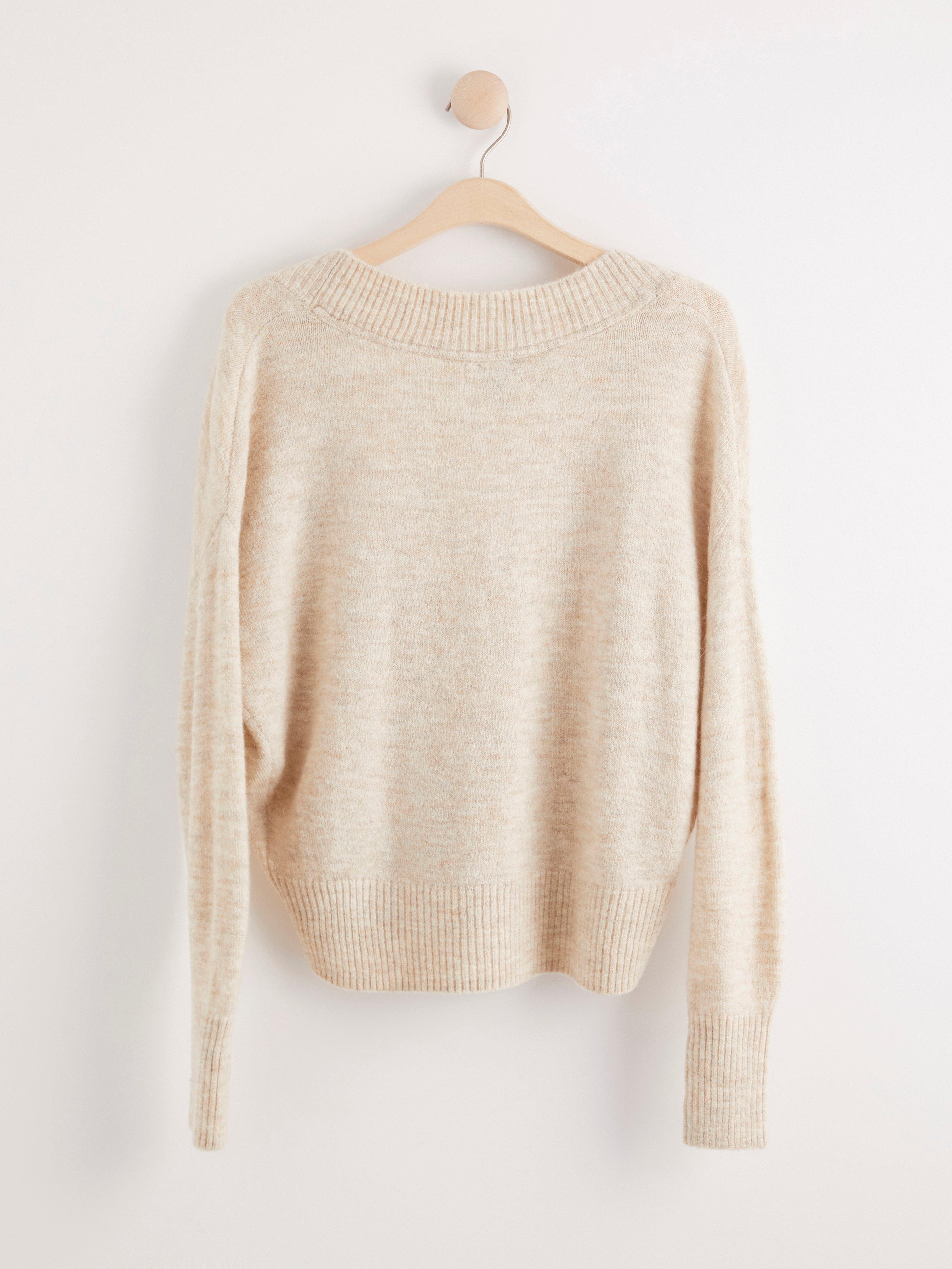 Tröja - Dam - Beige