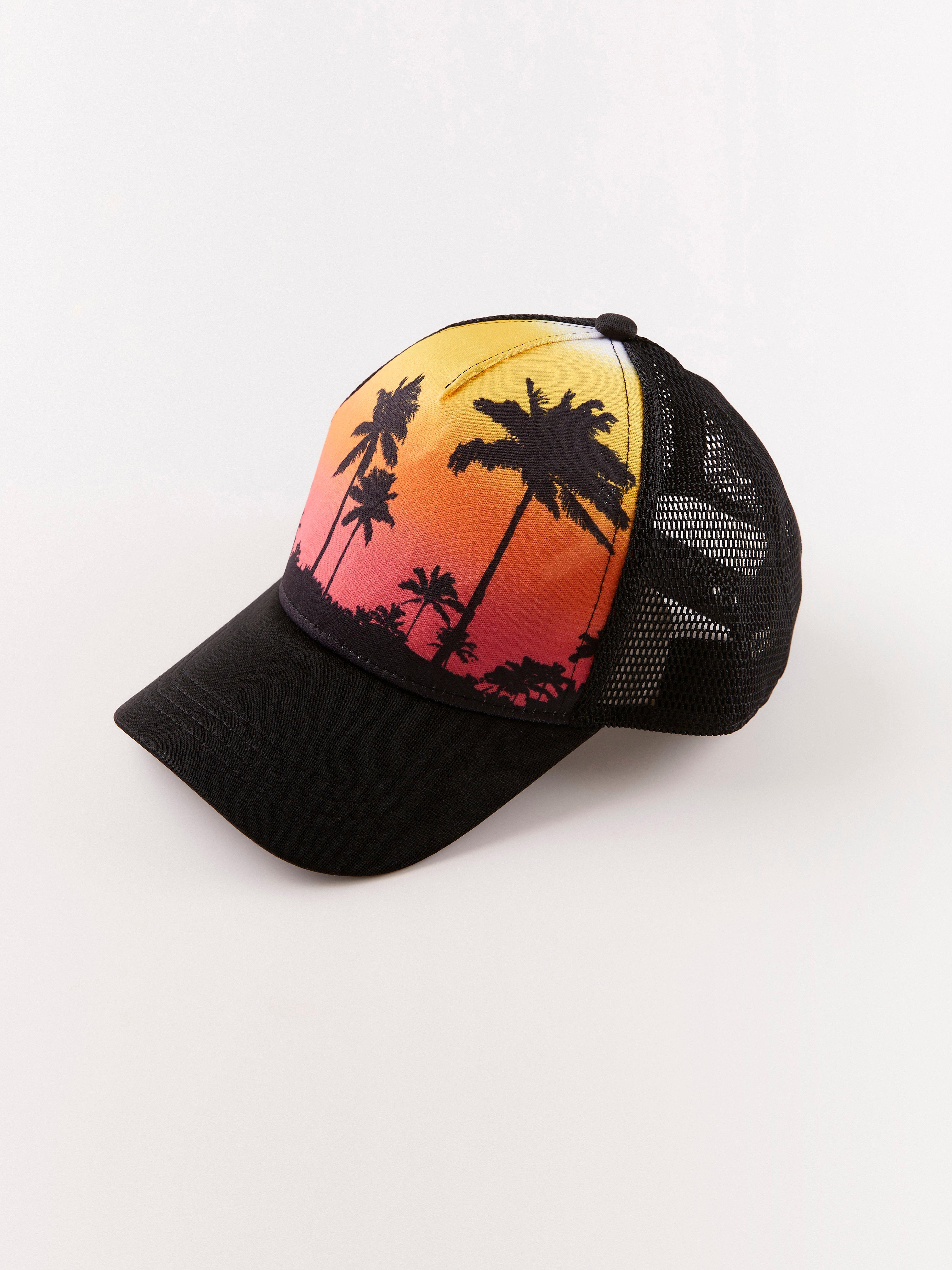 tropical trucker hat