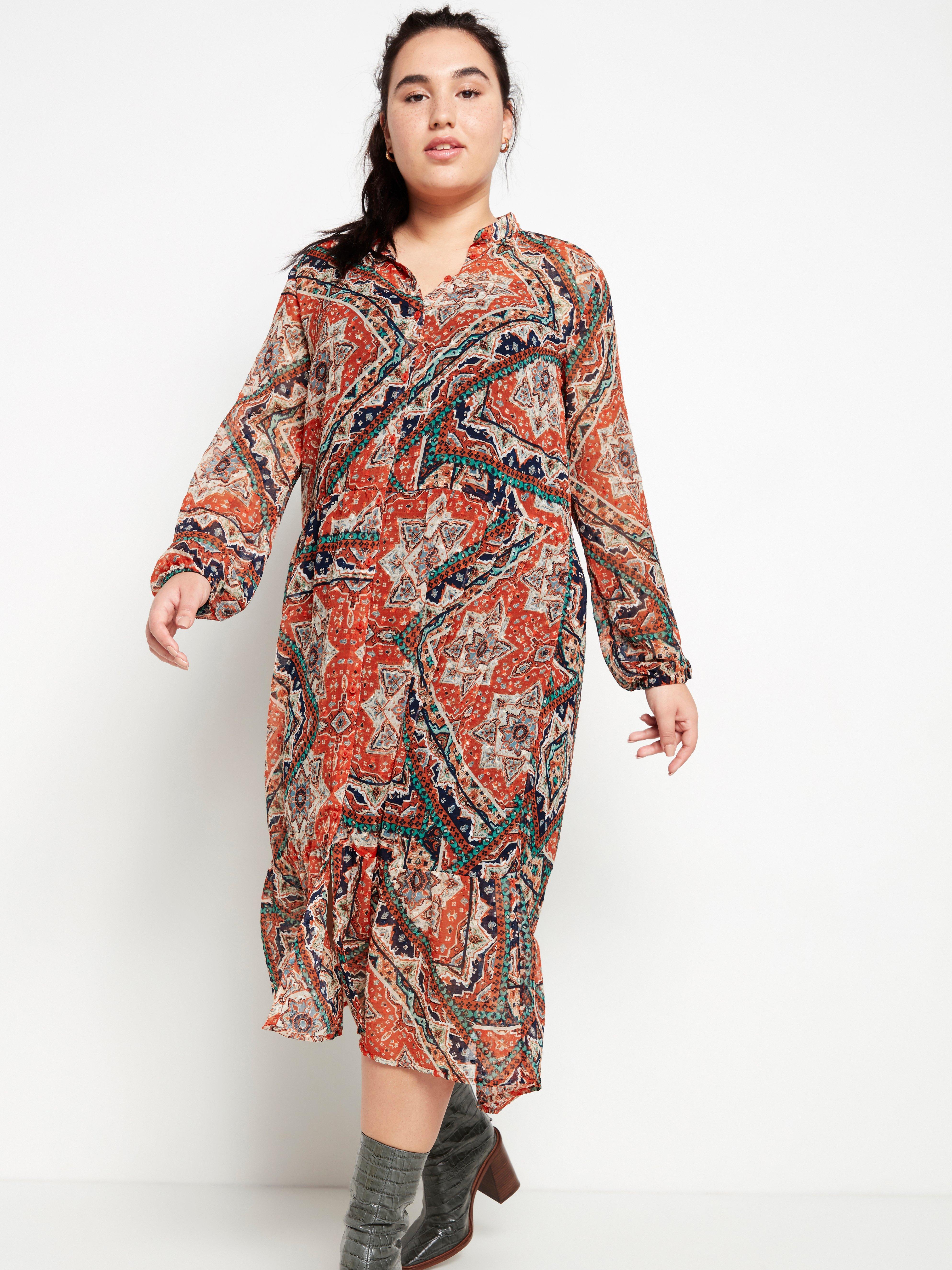 Patterned maxi dress | Lindex Europe