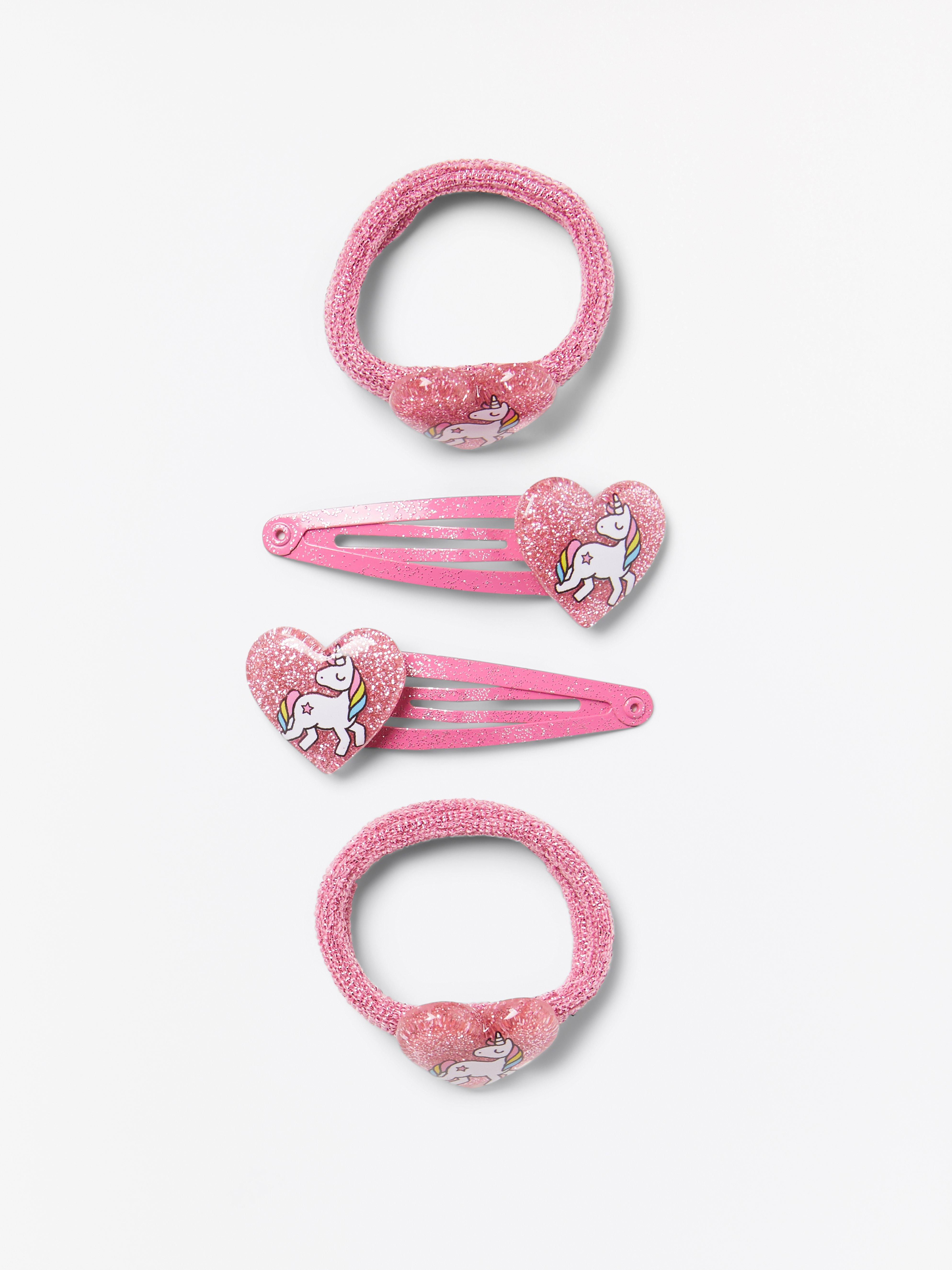 baby pink hair clips