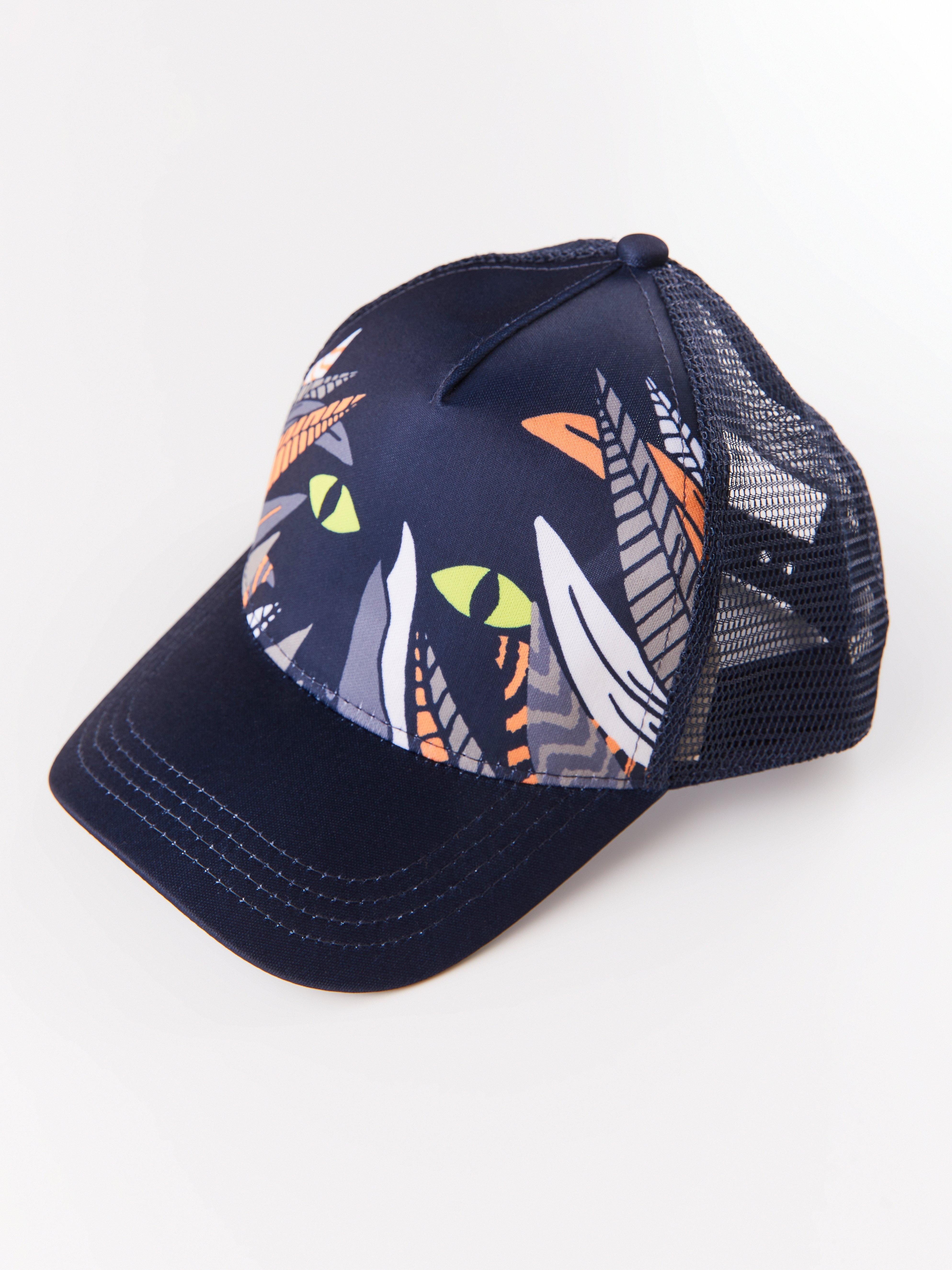 dark blue trucker hat