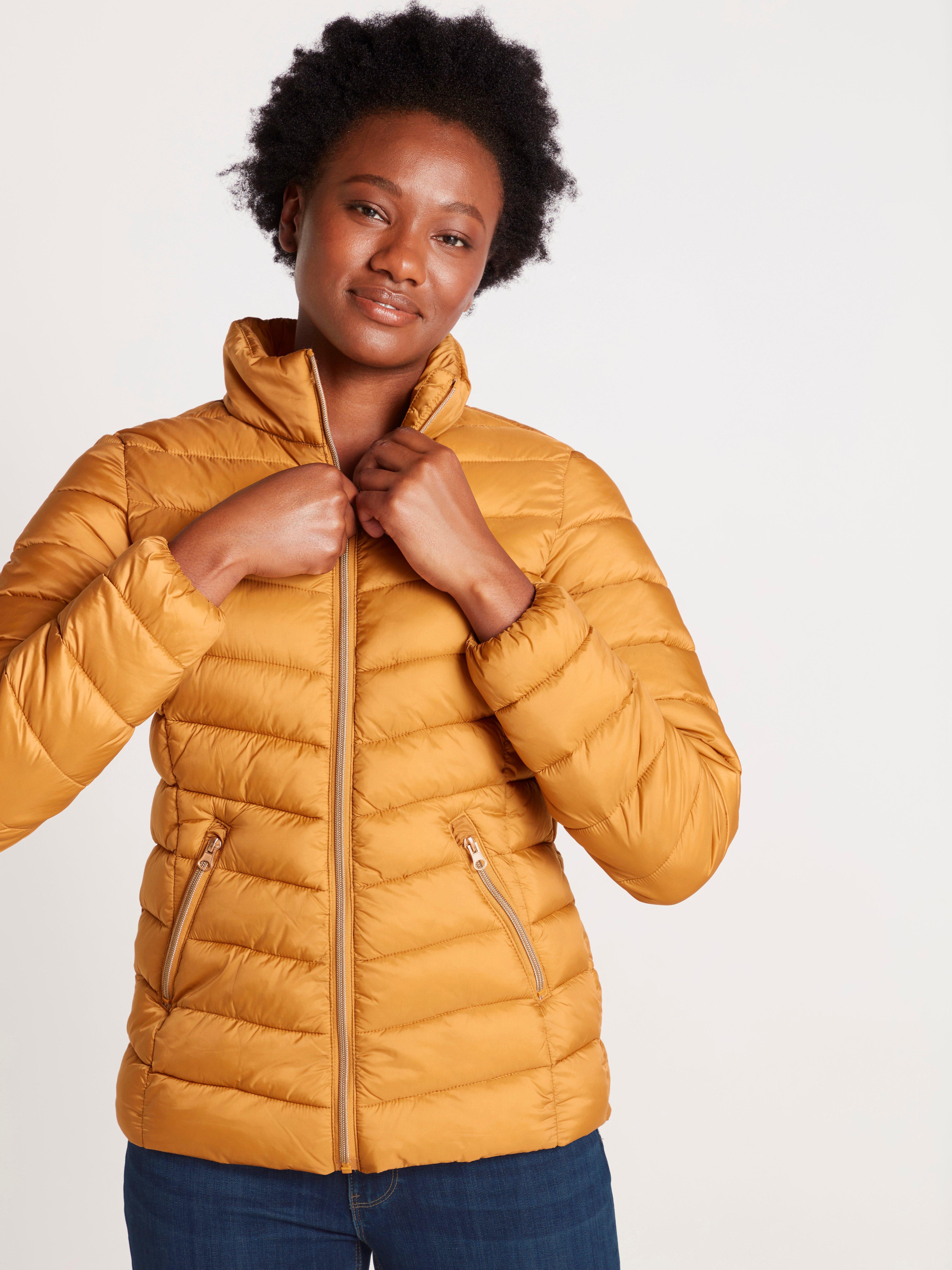 Mustard hotsell padded jacket