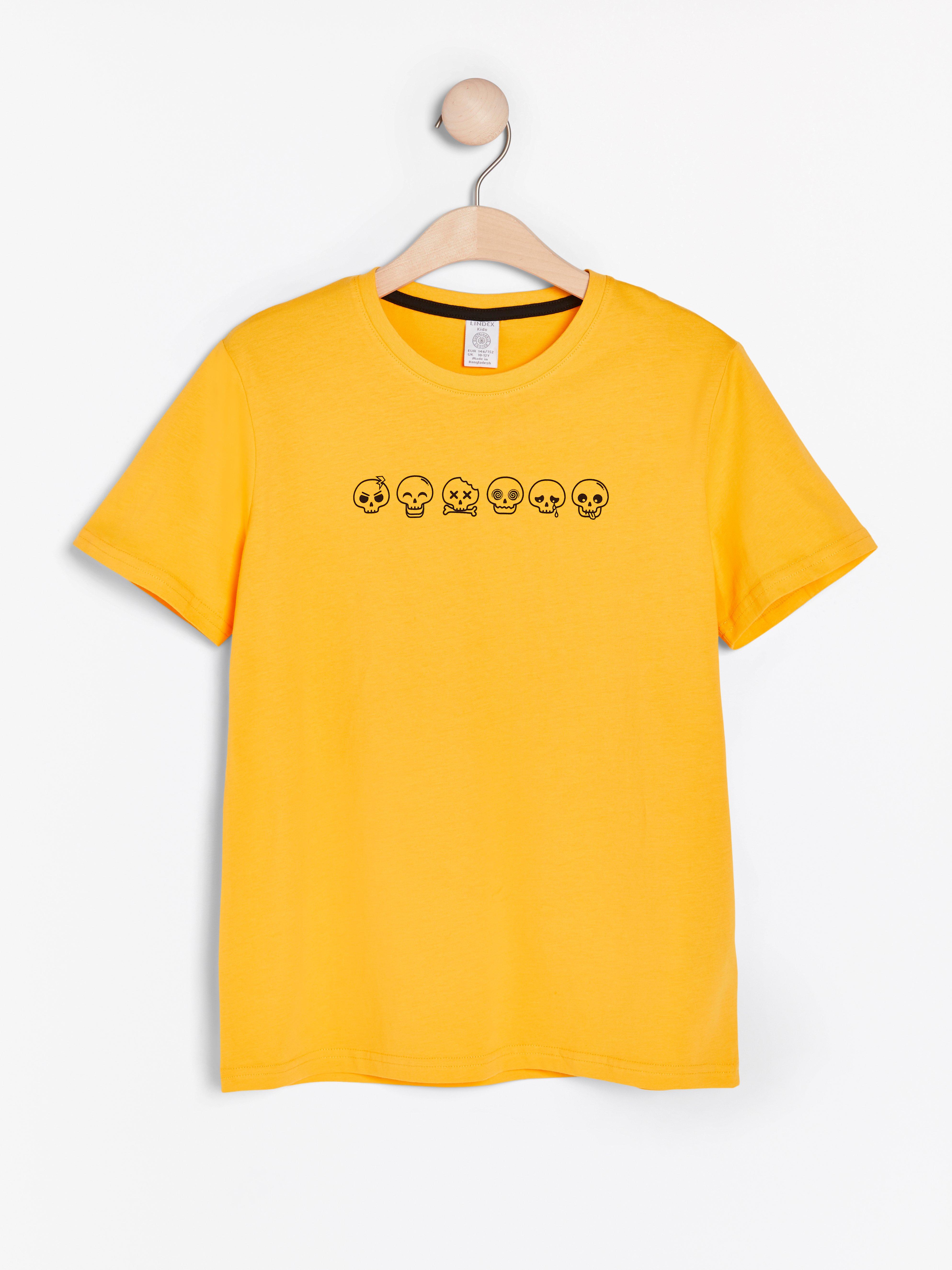 T-shirt - Barn - Gul