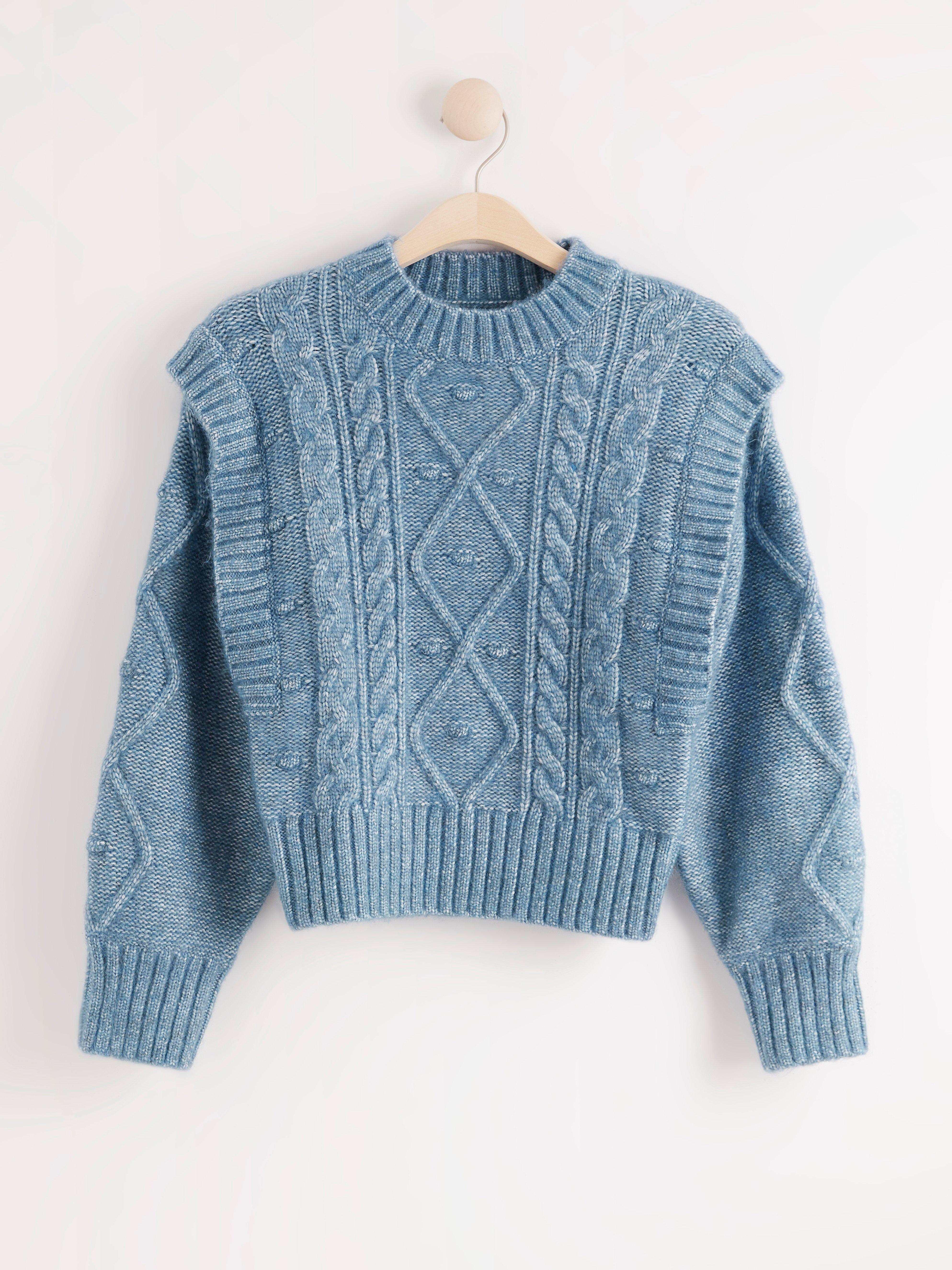 Turtle Neck Sweater - Womens Wear - Blue