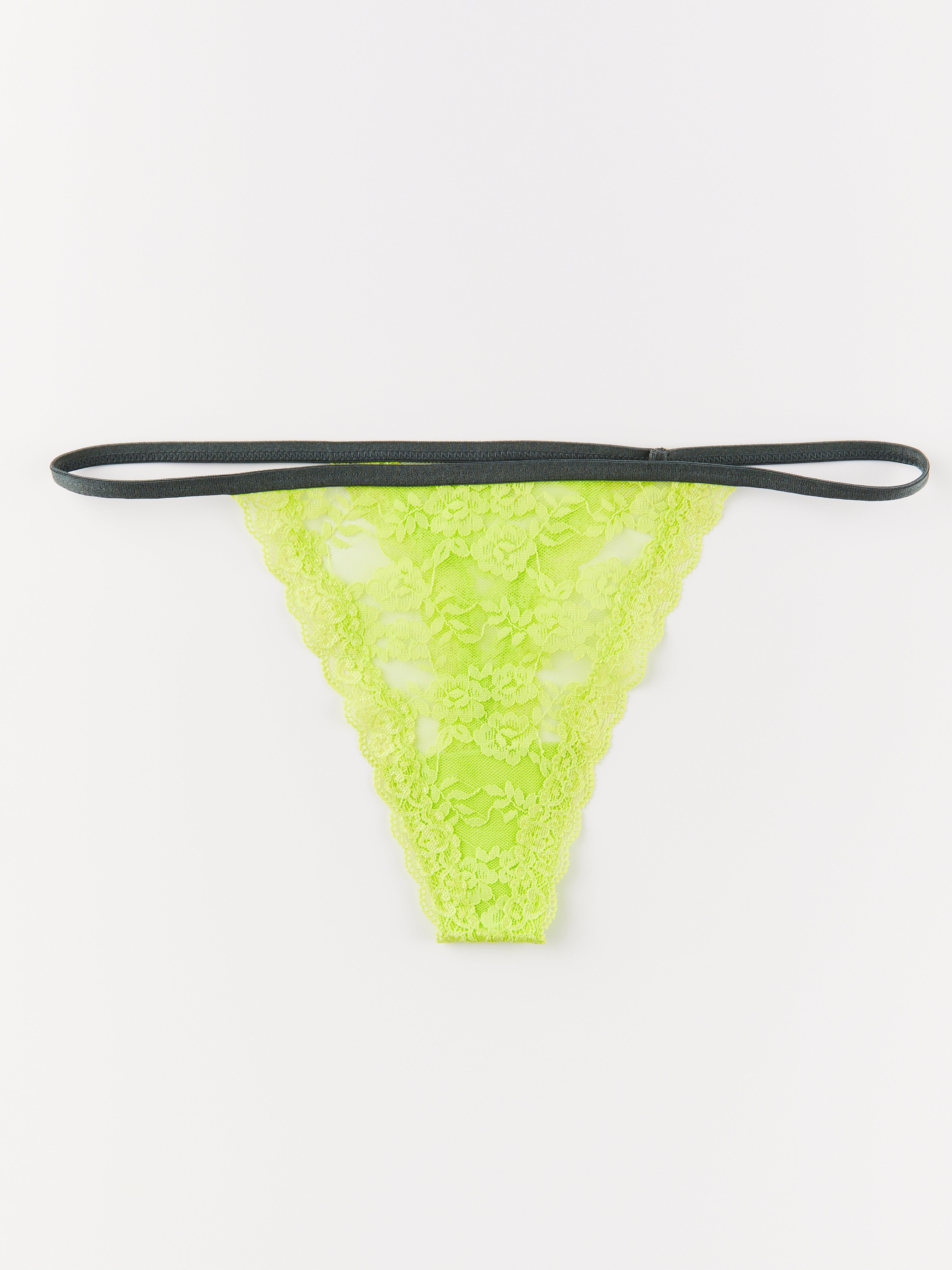 Stringtrosa låg - Underkläder - Grön